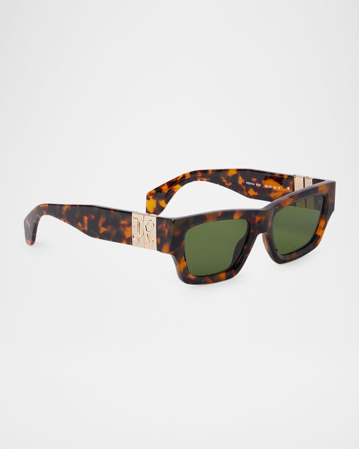 Palm Angels Magnolia Rectangle Acetate Sunglasses