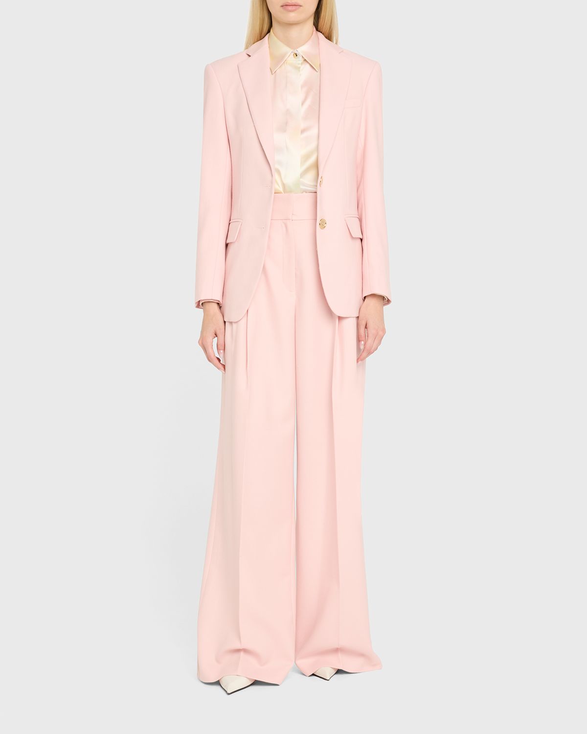 Sergio Hudson Single-Breasted Wool Blazer