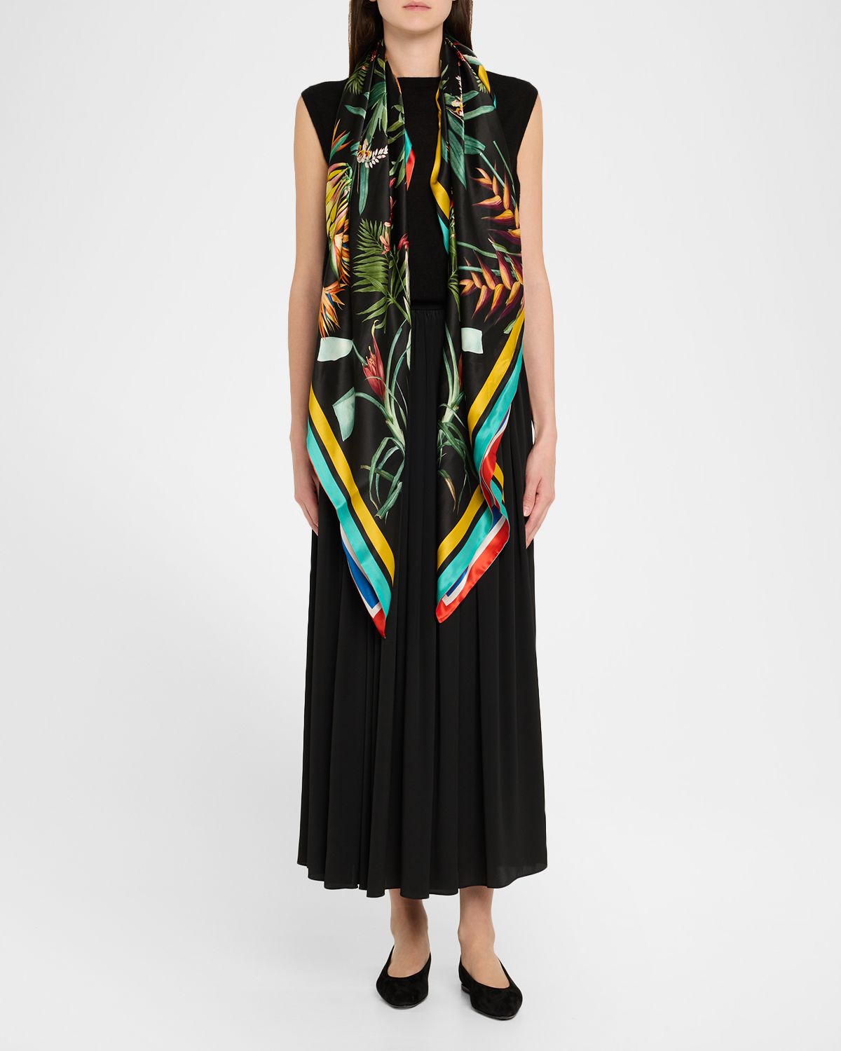 St. Piece Amber Double-Sided Silk Scarf