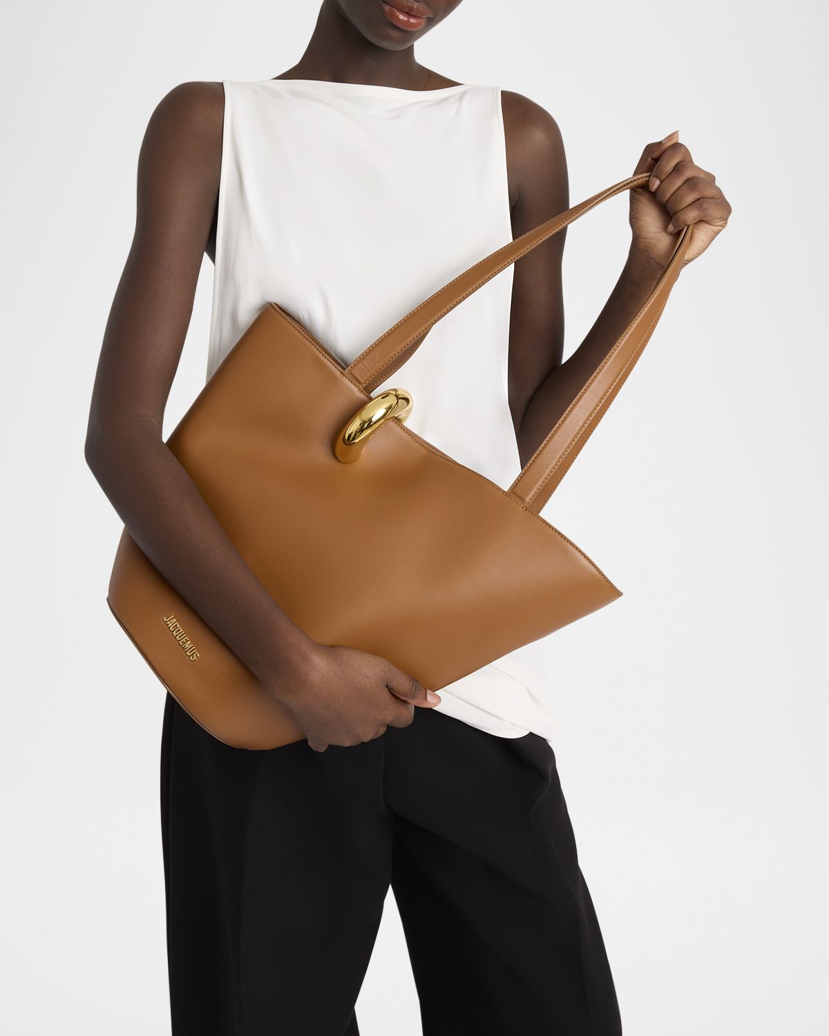Jacquemus Le Bambola Moyen Leather Tote Bag