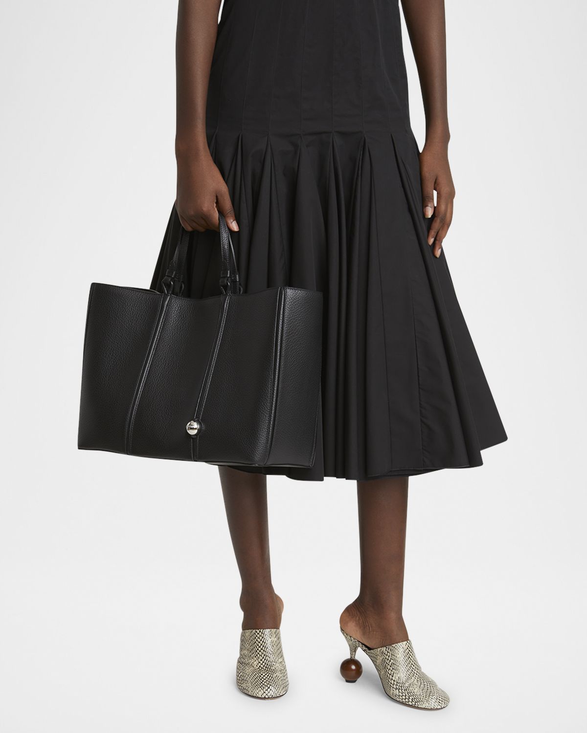 Jacquemus Le Marino Leather Shopper Tote Bag