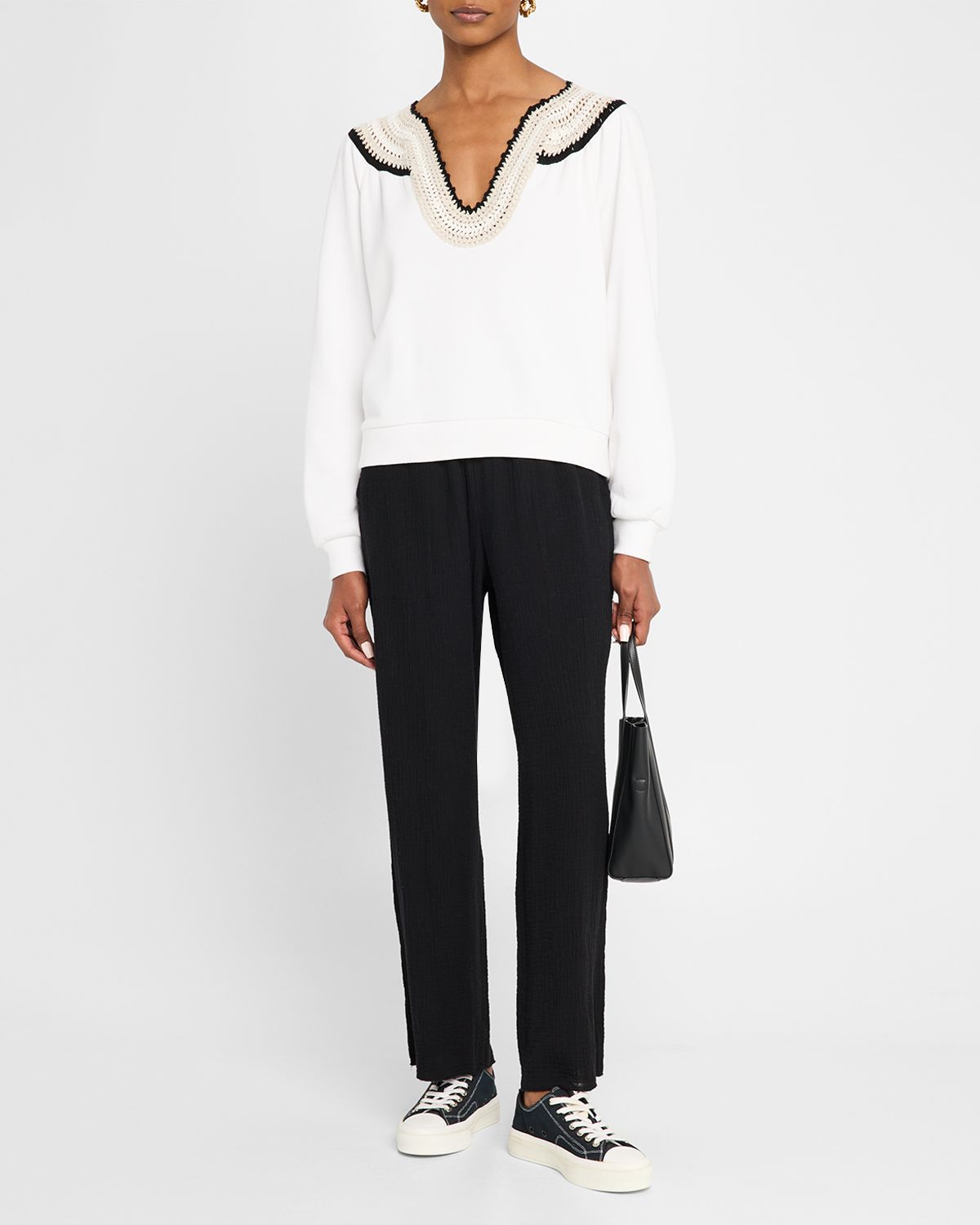 Rails Leon Cropped Gauze Pants