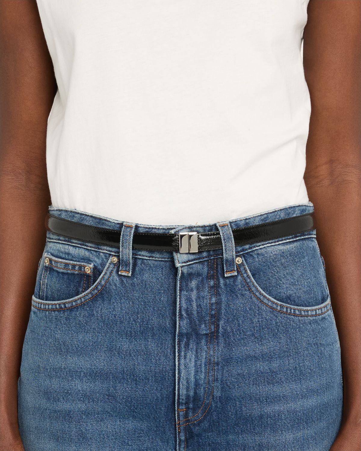 Toteme Slide Clasp Naplak Leather Belt