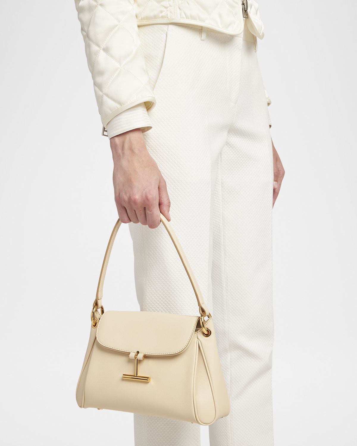 TOM FORD Tara Small Shoulder Bag in Grain Leather