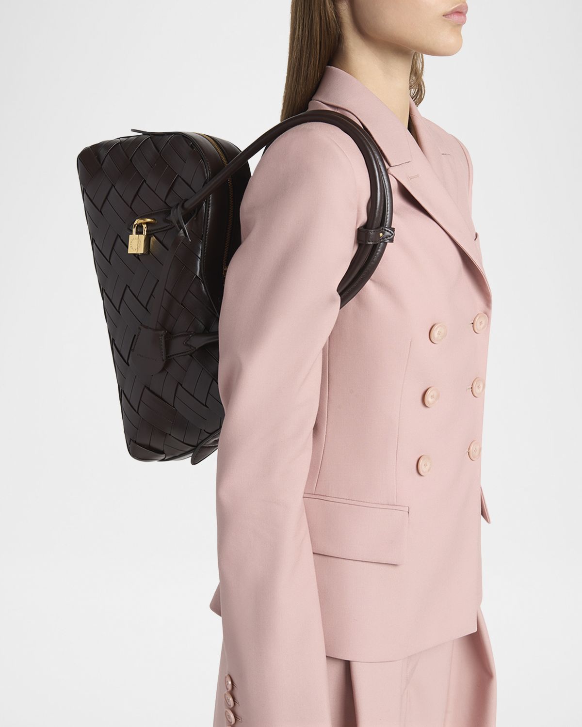 Stella McCartney Ryder Large Shoulder Bag in Embossed Grainy Eco Mat