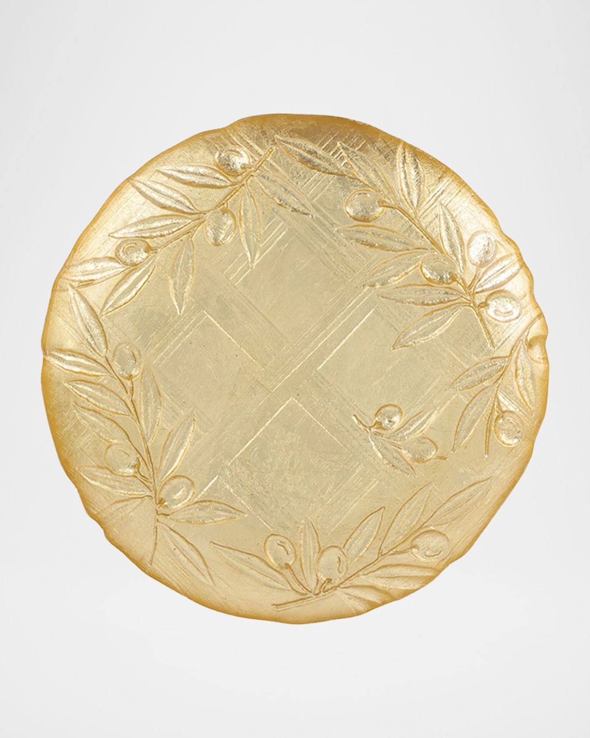 Vietri Moon Glass Olive Salad Plate