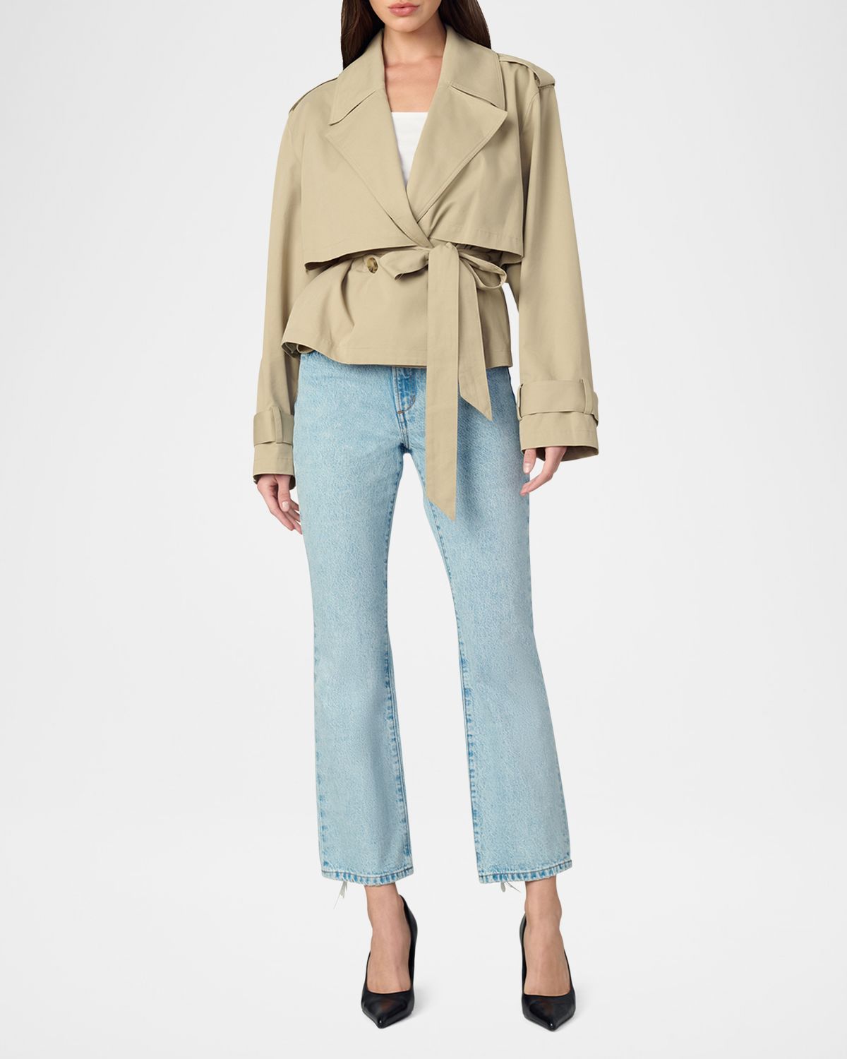 Joe 's Jeans Liz Cropped Trench Coat