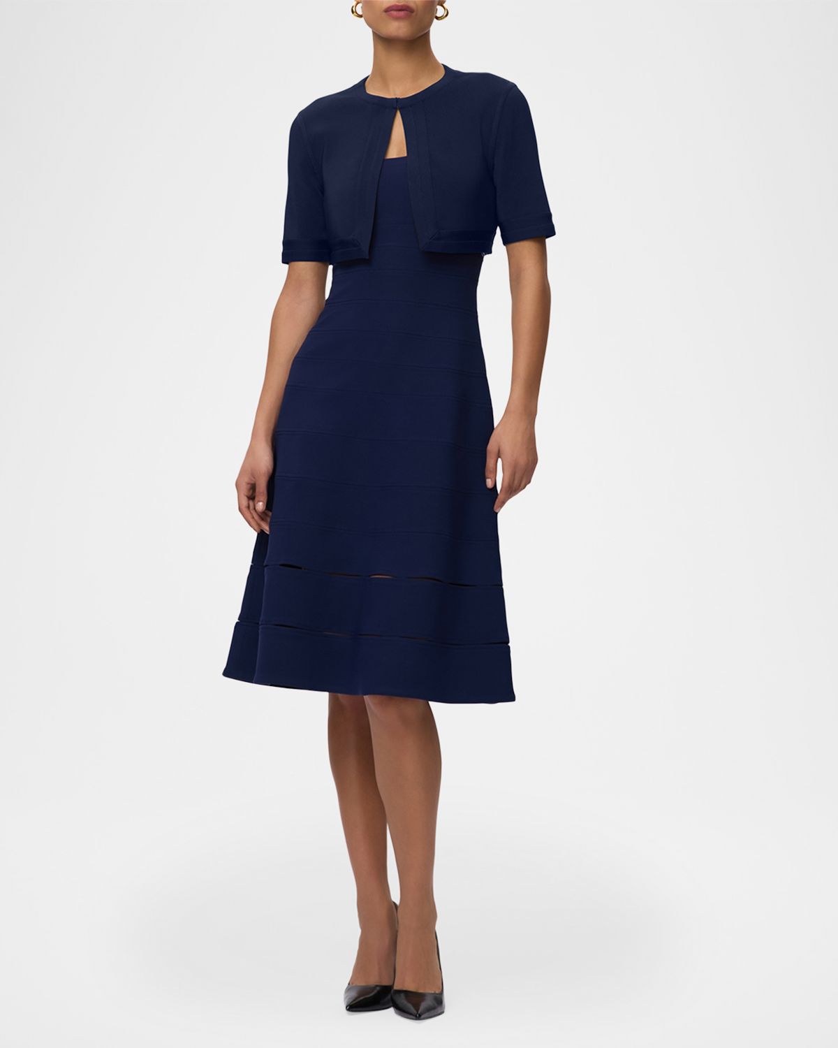 Herve Leger The Marie Cropped Crewneck Bolero | Thumbnail 5 Herve Leger The Marie Cropped Crewneck Bolero | Thumbnail 5