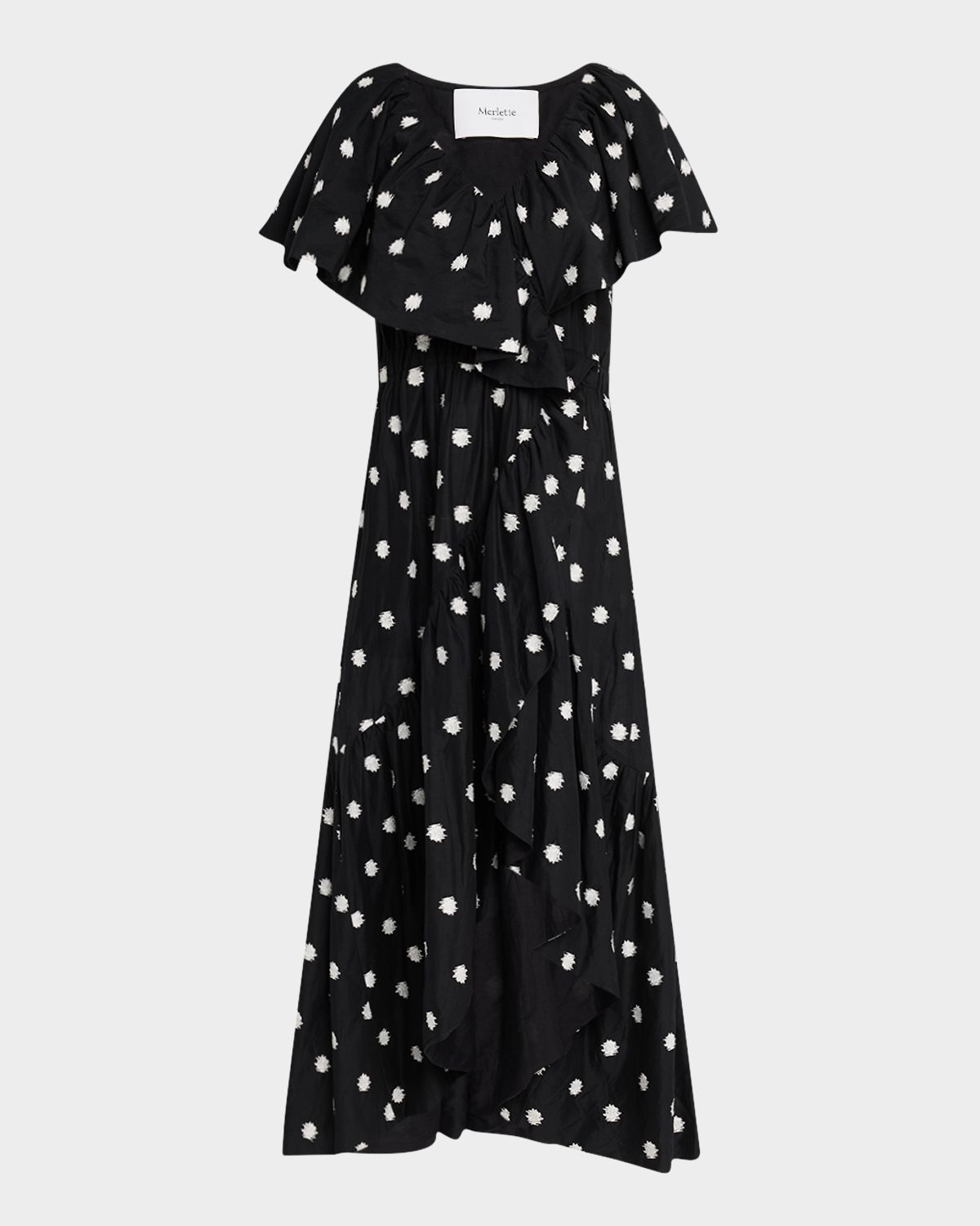 Merlette Loris Embroidered Ruffle Midi Dress | Thumbnail 6 Merlette Loris Embroidered Ruffle Midi Dress | Thumbnail 6