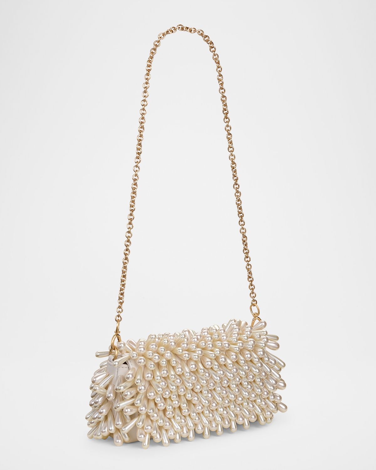 Cult Gaia Perla Pearly Beaded Shoulder Bag