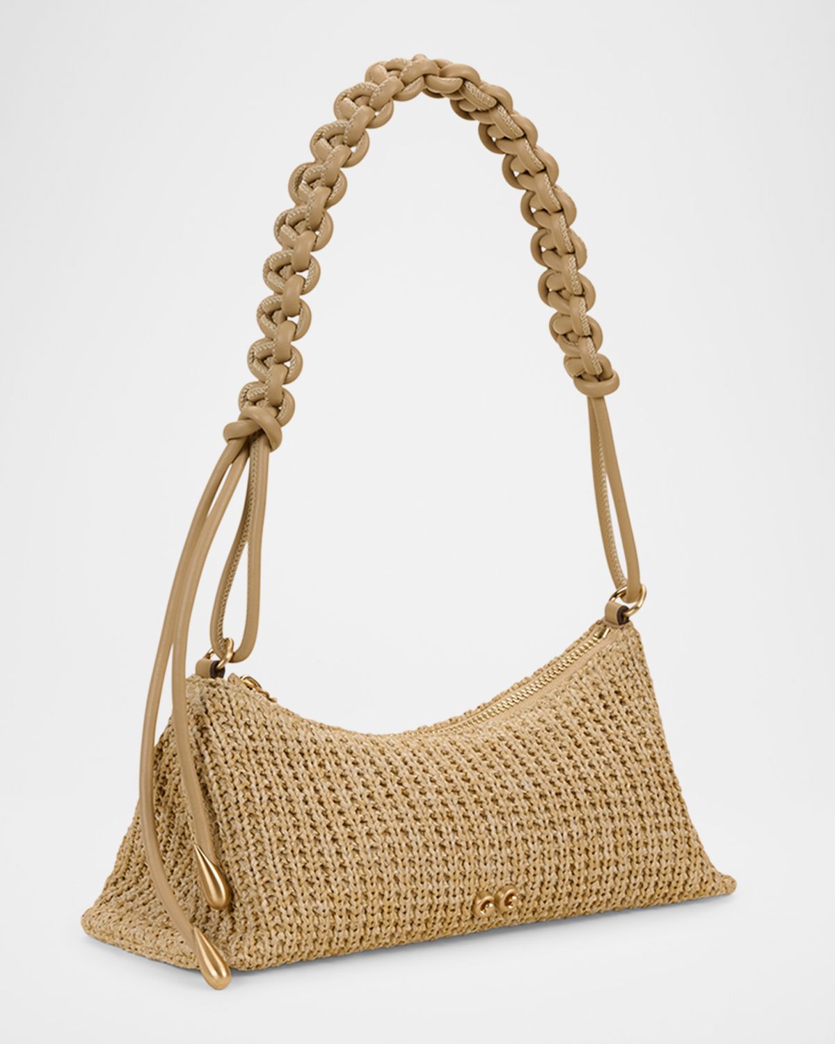 Cult Gaia Osa Braided Zip Shoulder Bag