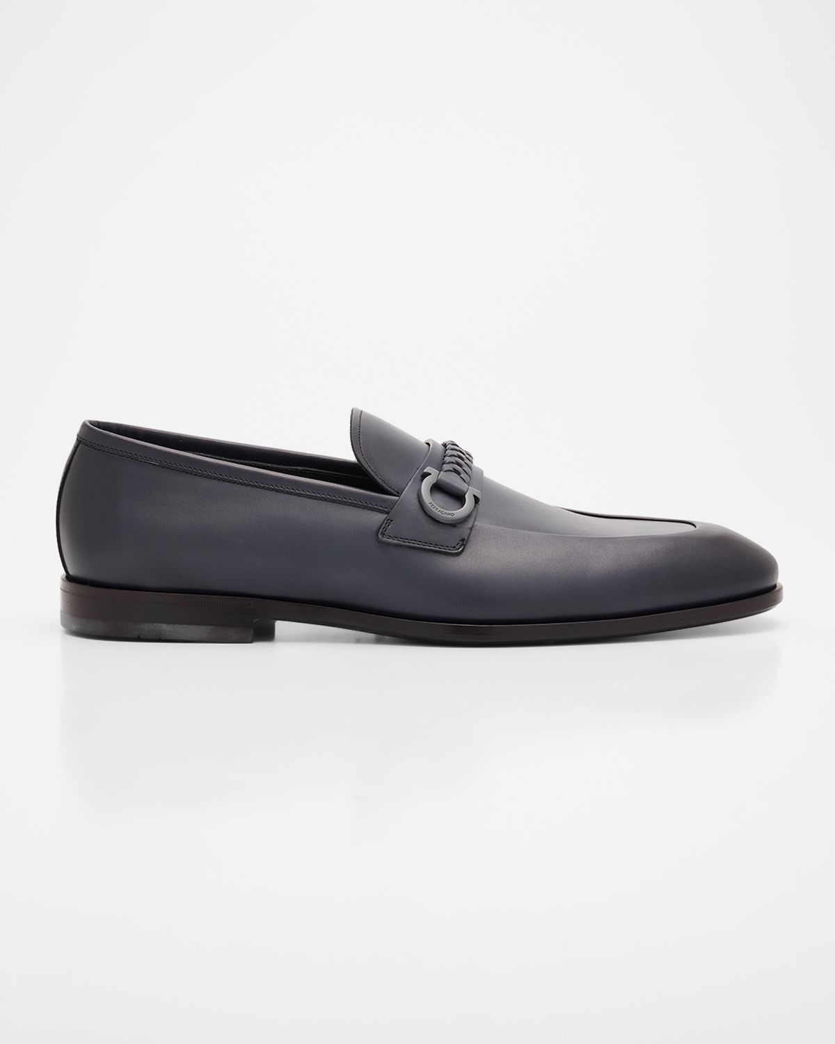 Ferragamo Men 's Antigua Leather Woven-Strap Gancio Loafers | Thumbnail 7 Ferragamo Men 's Antigua Leather Woven-Strap Gancio Loafers | Thumbnail 7