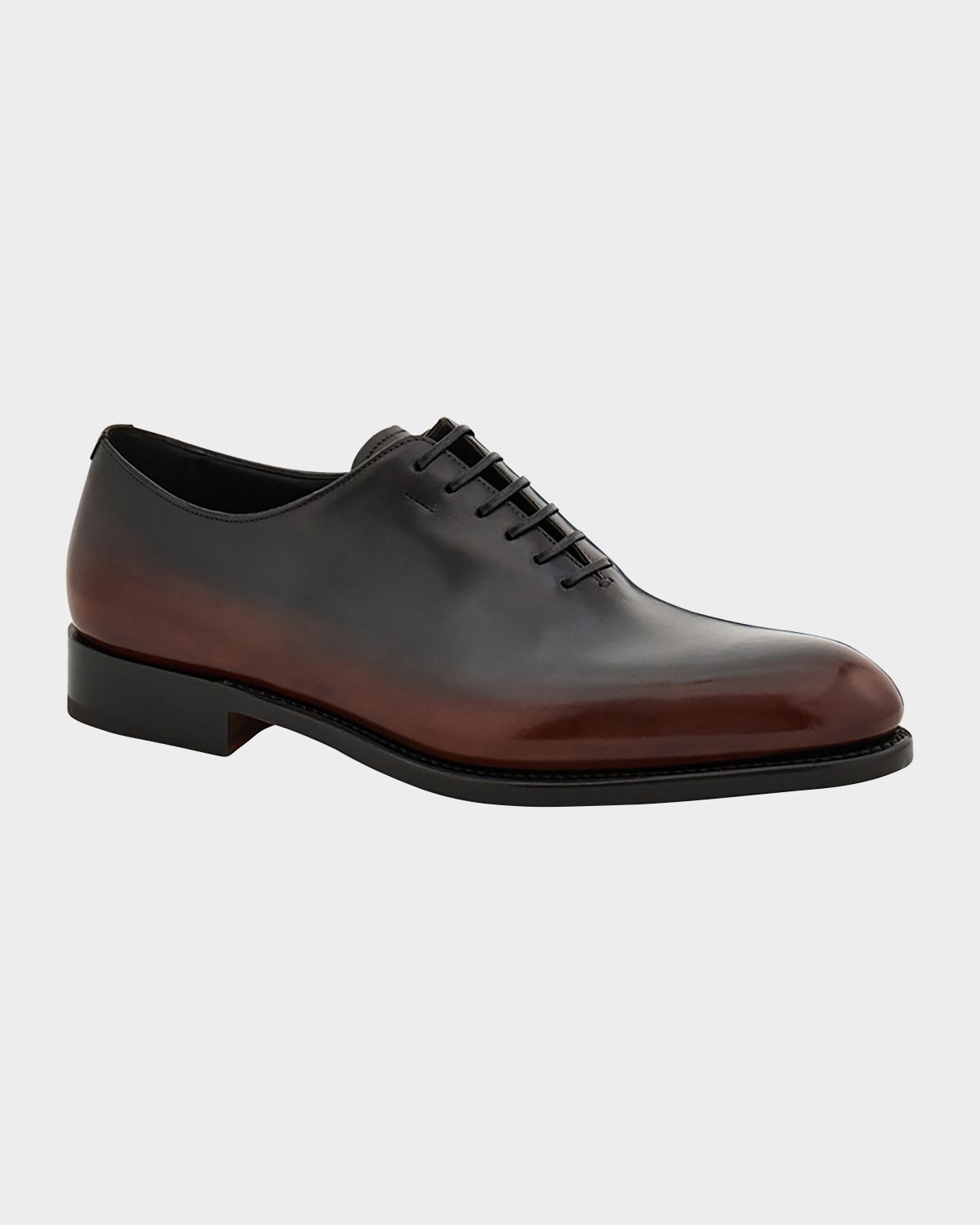 Ferragamo Men 's Angiolo Tramezza Degrade Leather Oxfords