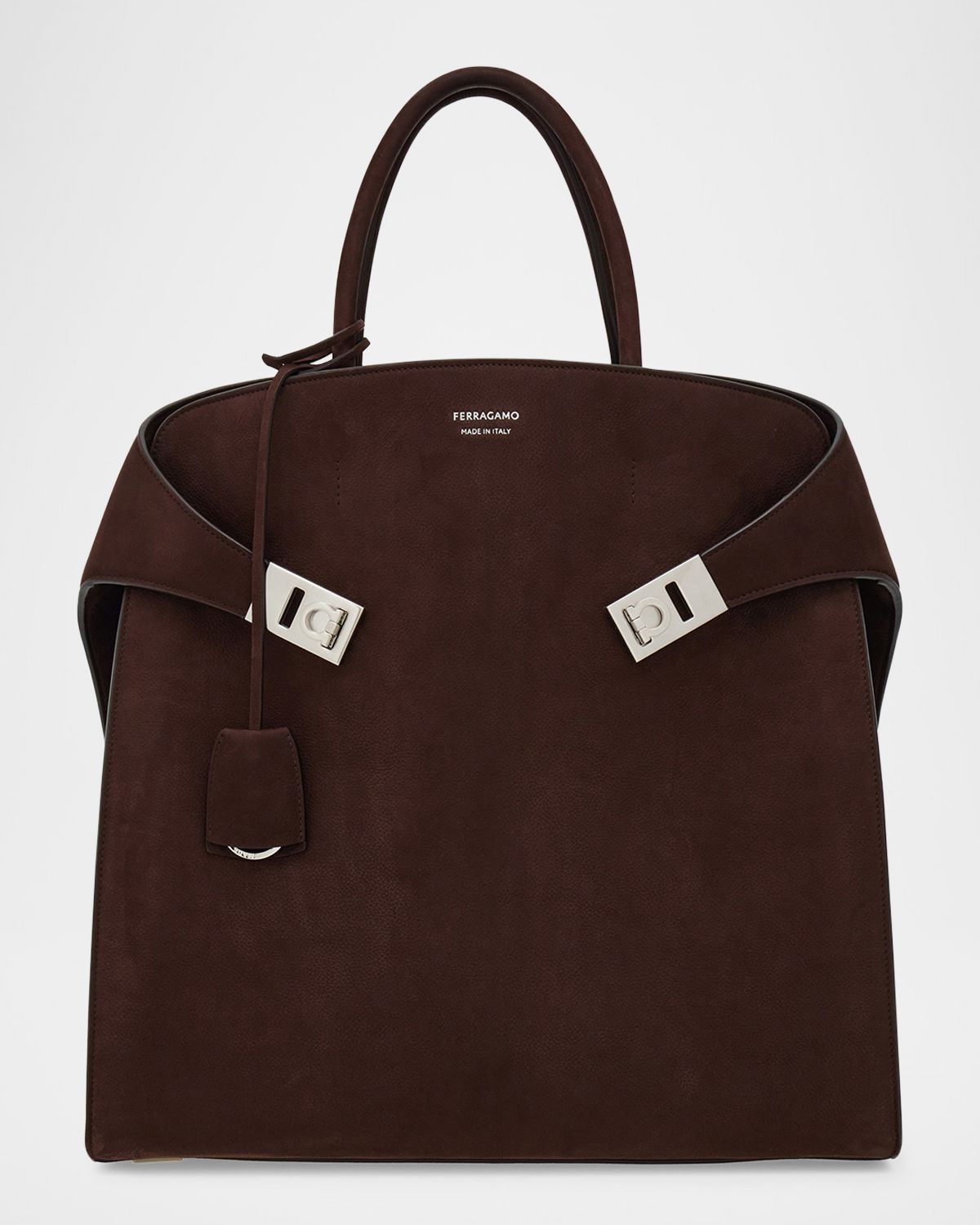 Ferragamo Men 's Hug Leather Tote Bag