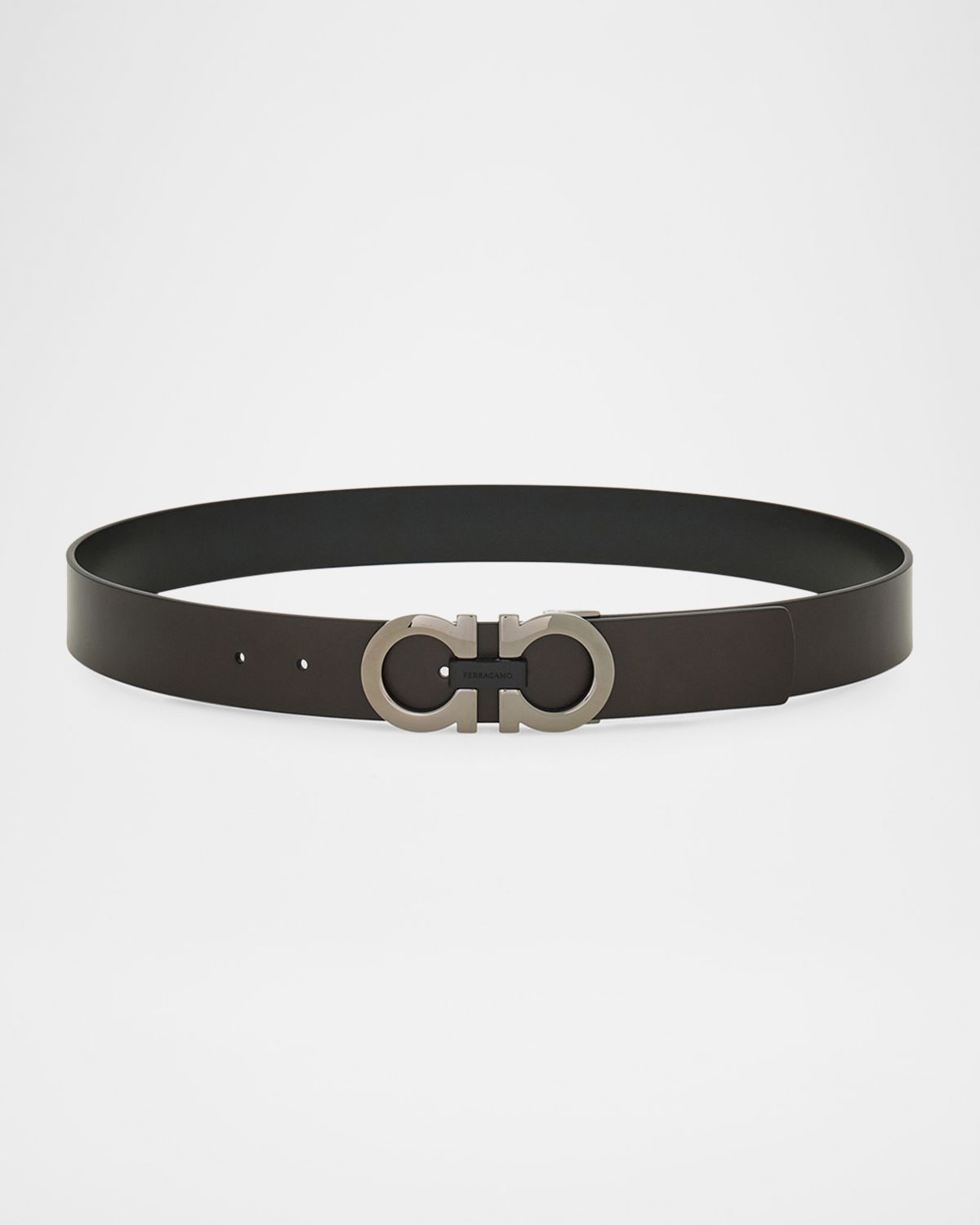 Ferragamo Men 's Gancini Reversible Leather Belt