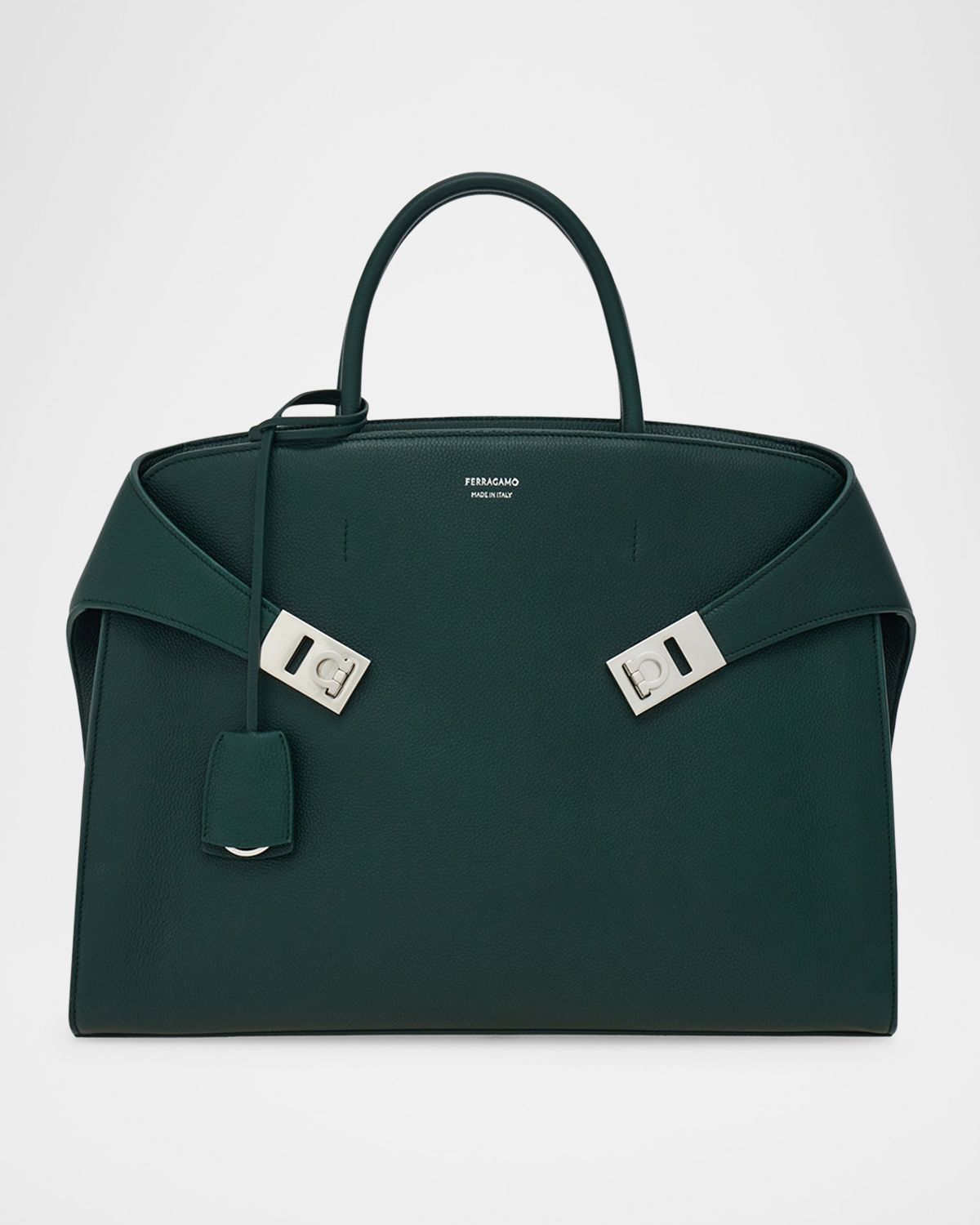 Ferragamo Men 's Hug Leather Briefcase