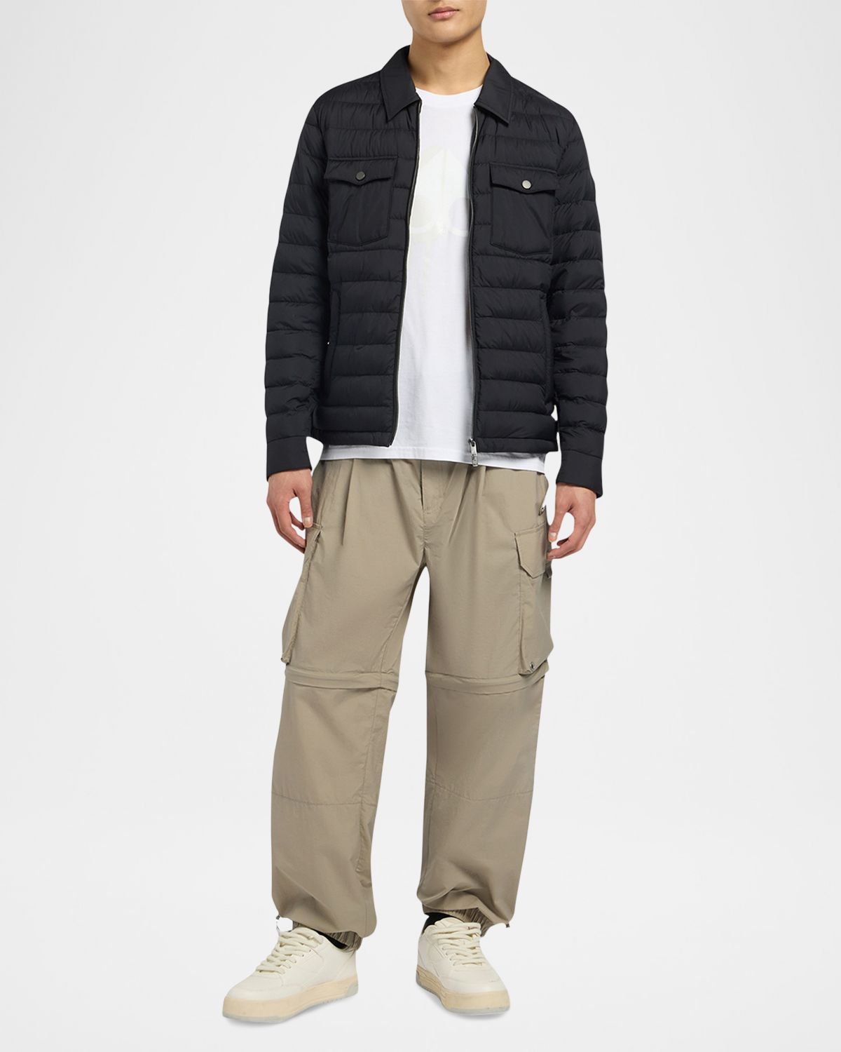 Moose Knuckles Men 's Ashton Quilted Down Overshirt