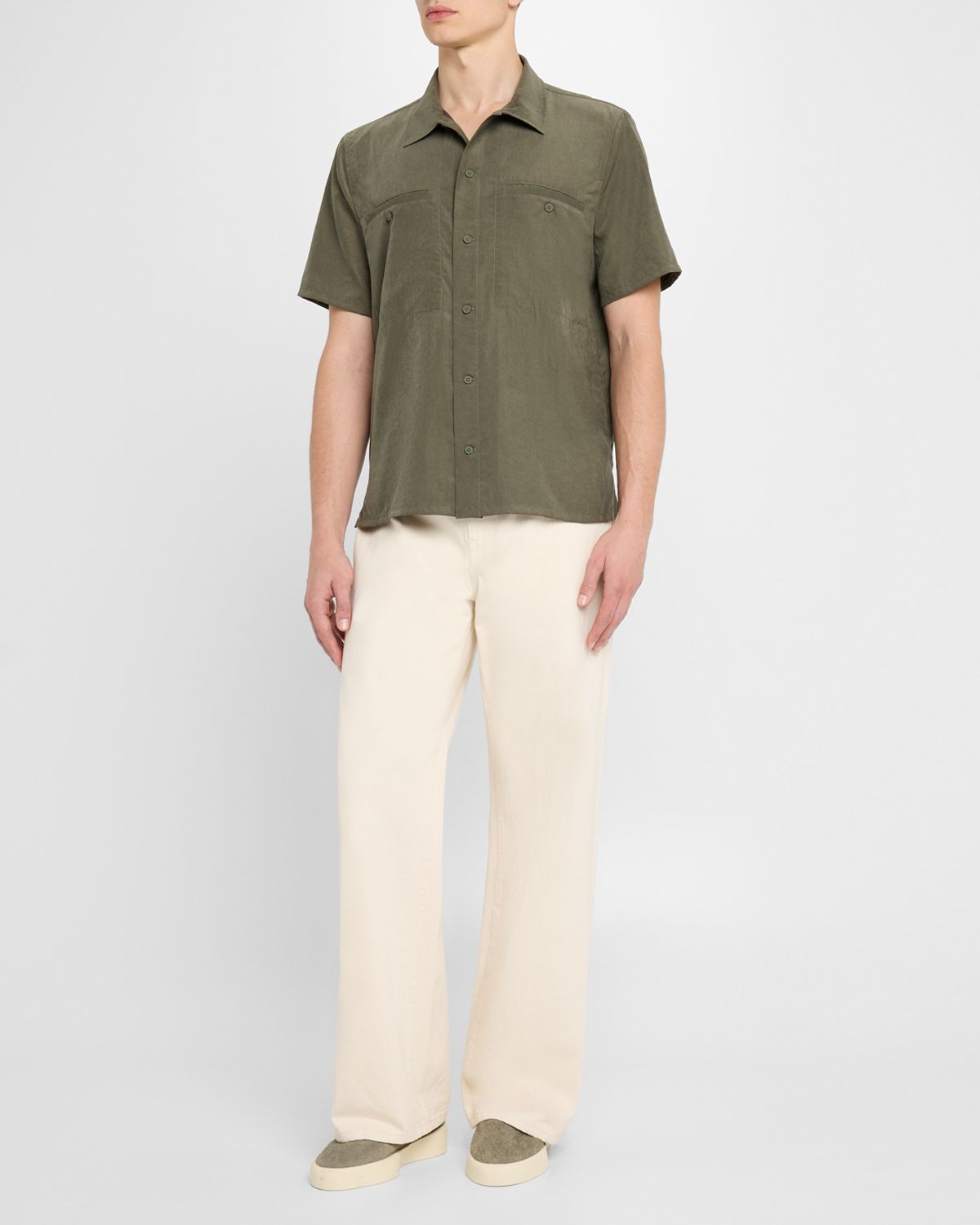 SIMKHAI Men 's Military Work Shirt