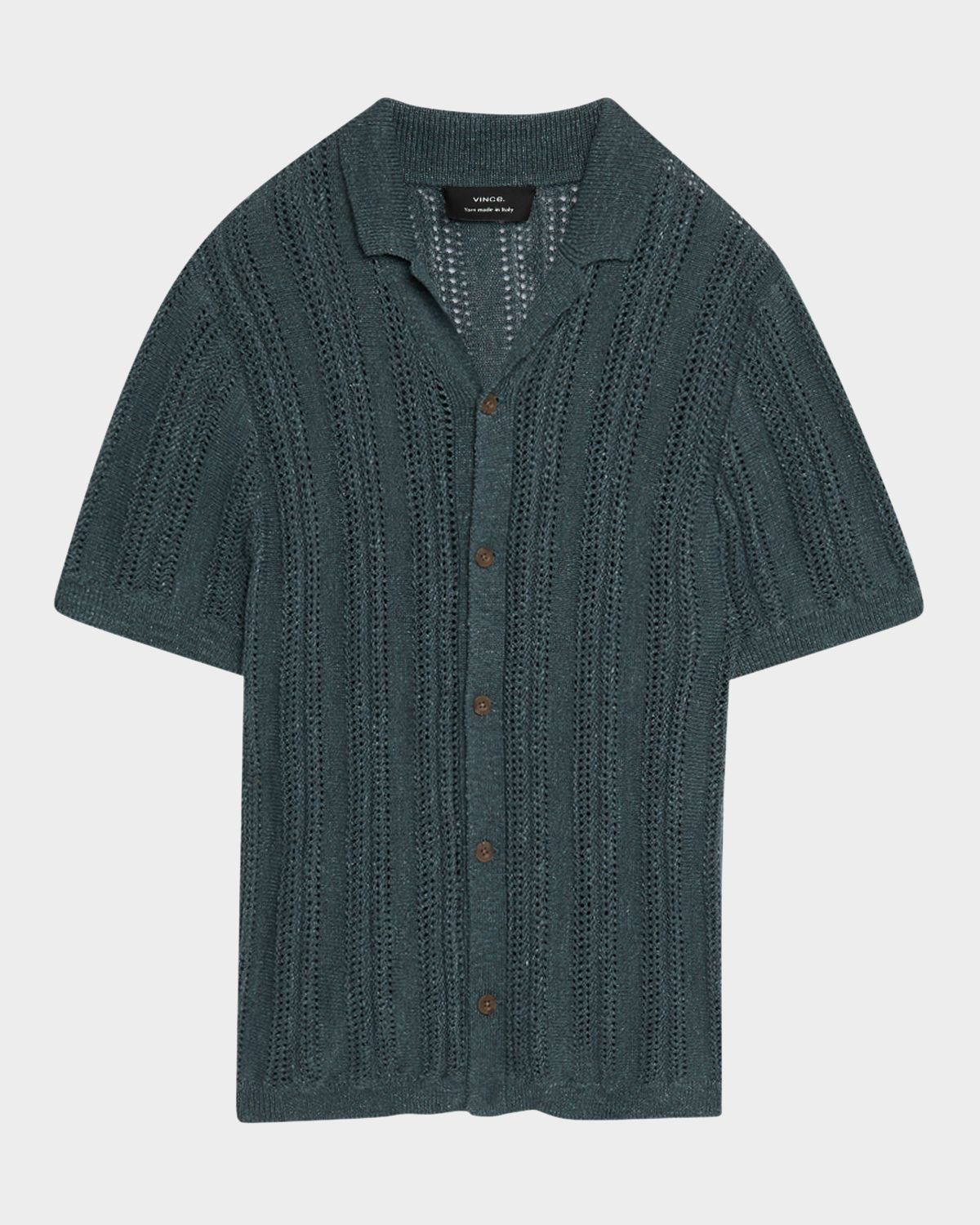Vince Men 's Crochet Cabana Shirt