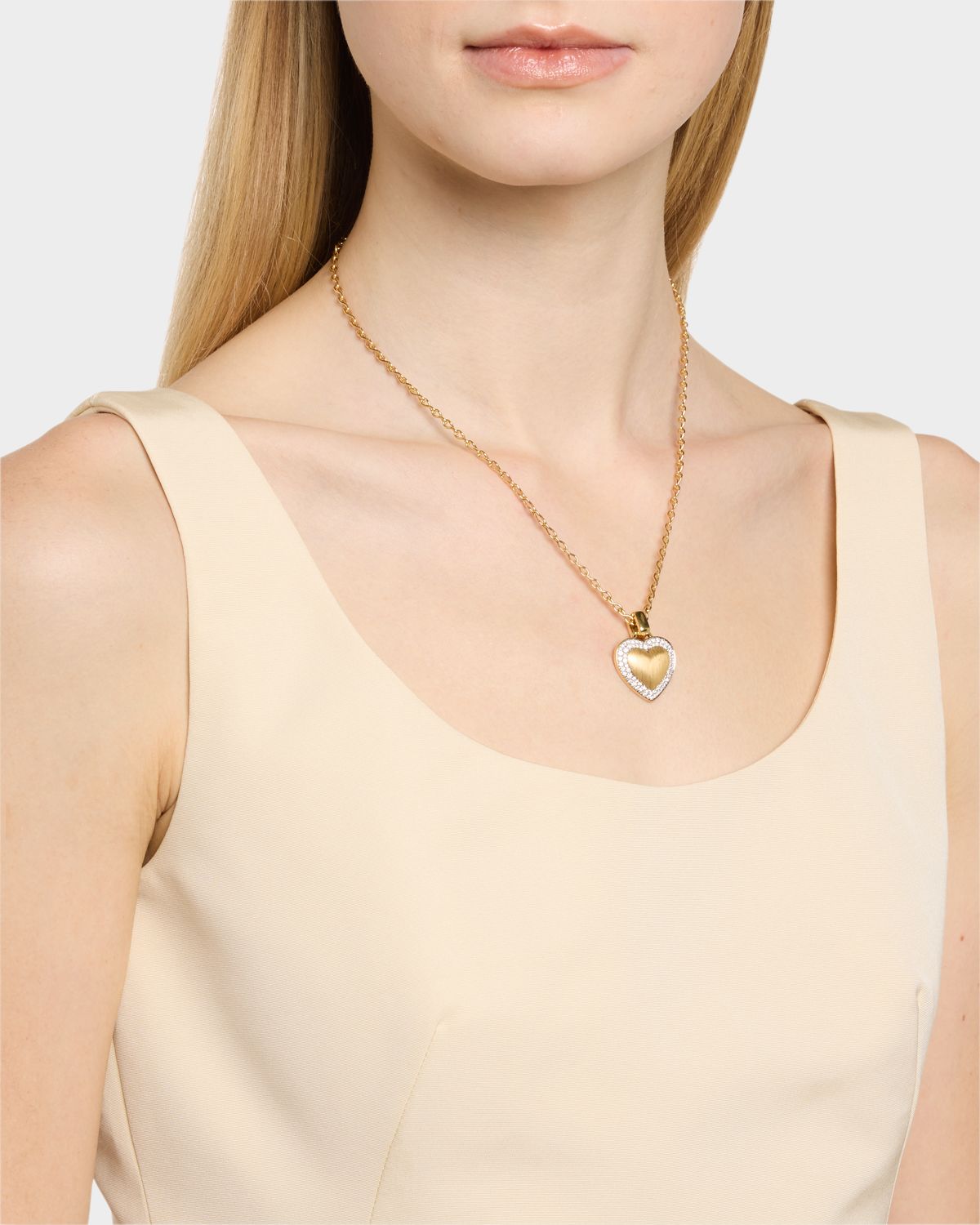 Emily P. Wheeler 18K Yellow Gold Soft Heart Pendant Necklace with Diamonds