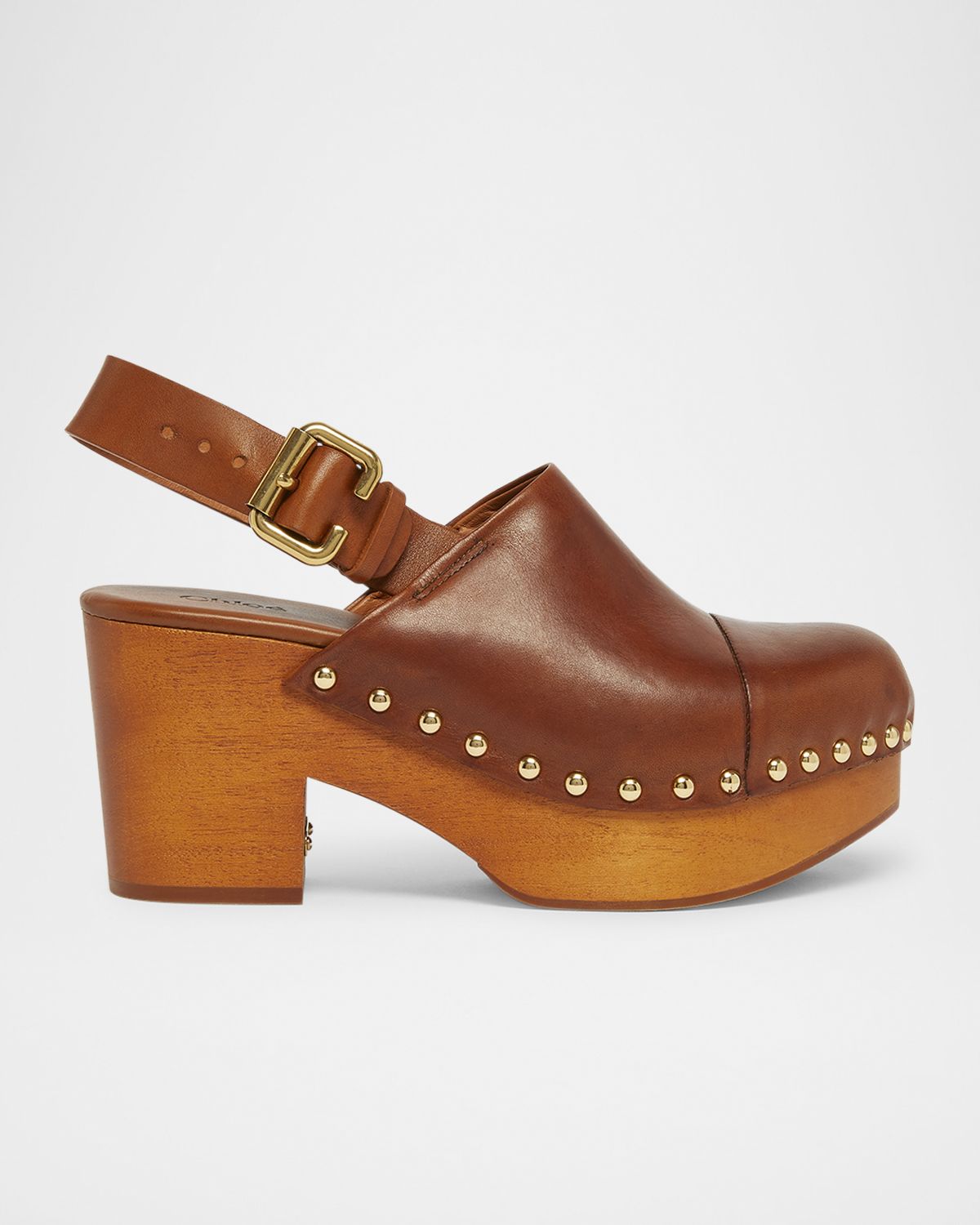Chloe Jeannette Leather Slingback Platform Clogs | Thumbnail 5 Chloe Jeannette Leather Slingback Platform Clogs | Thumbnail 5