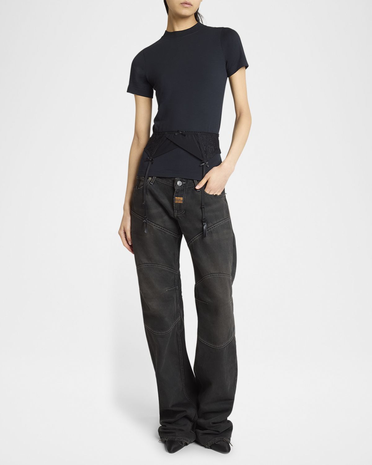 Balenciaga Lingerie Short-Sleeve T-Shirt