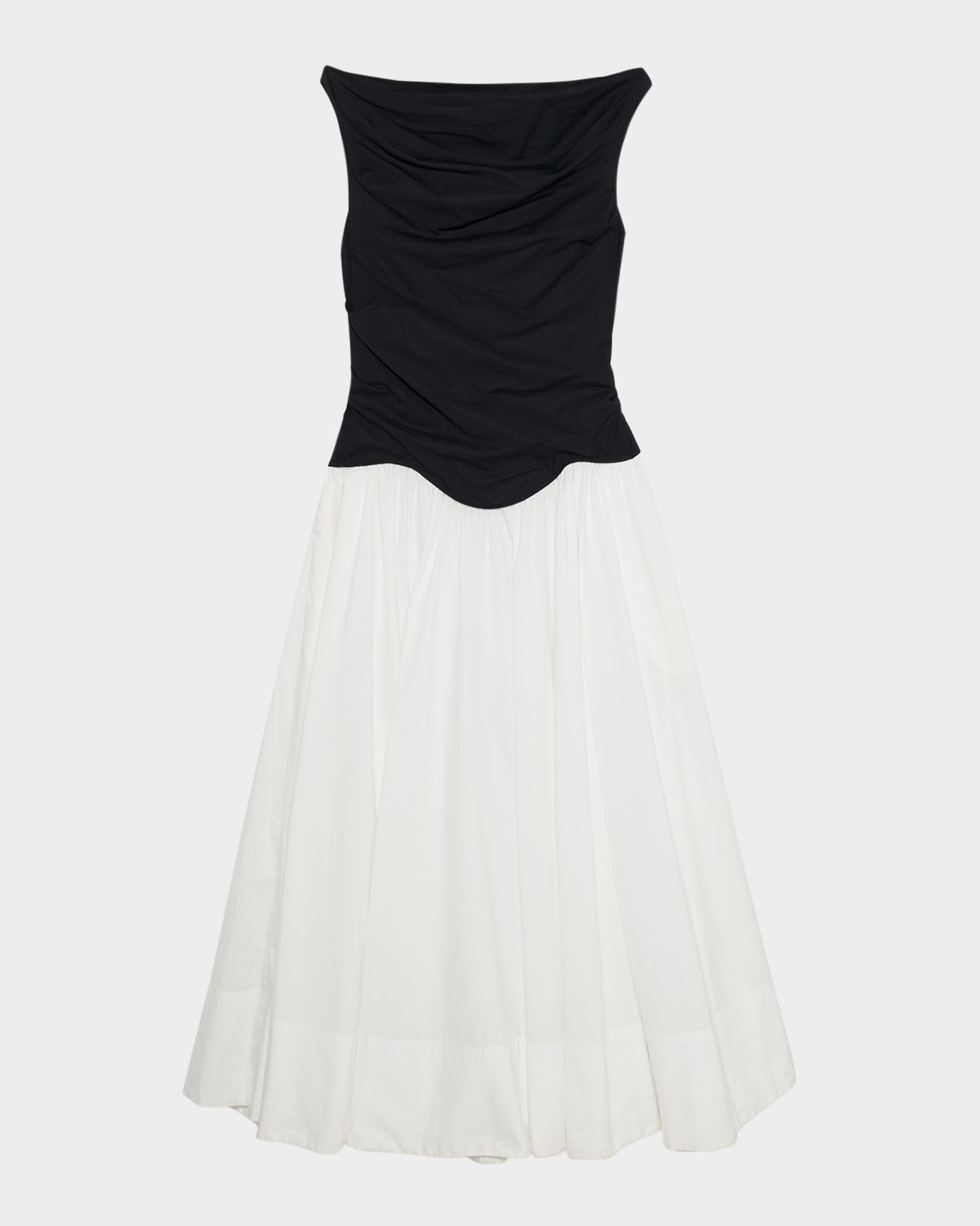 SIMKHAI Cersei Drop-Waist Off-The-Shoulder Midi Dress