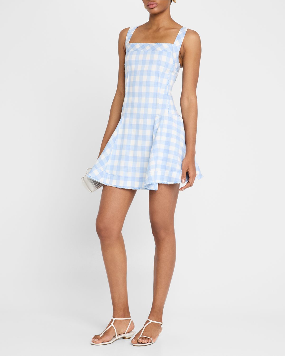 SIMKHAI Hannalie Plaid Sleeveless Mini Dress
