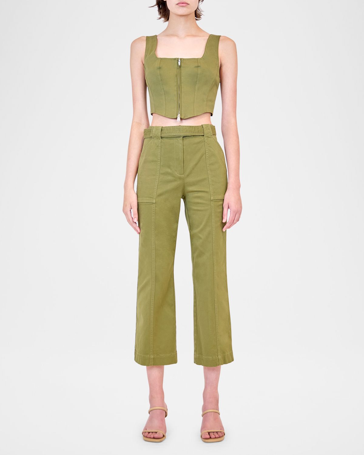 SIMKHAI Liza Cropped Utility Pants