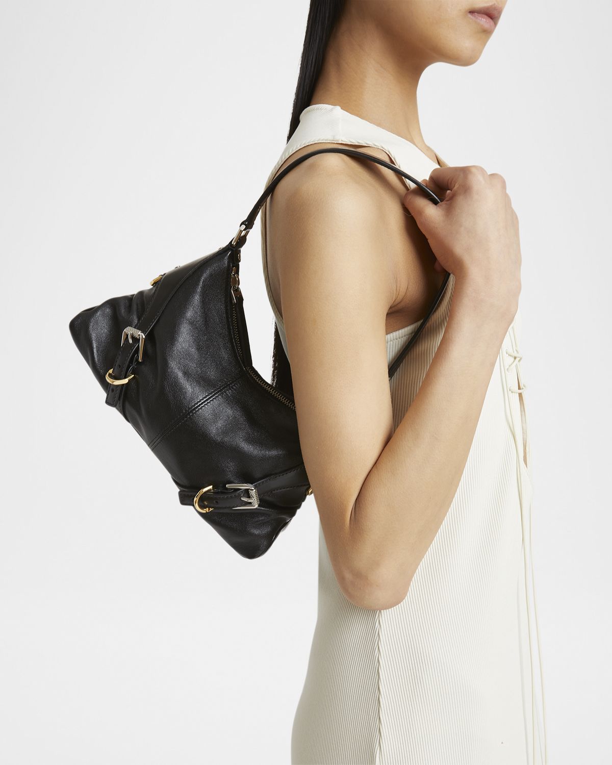 Givenchy Voyou Harness Shoulder Bag in Shiny Leather