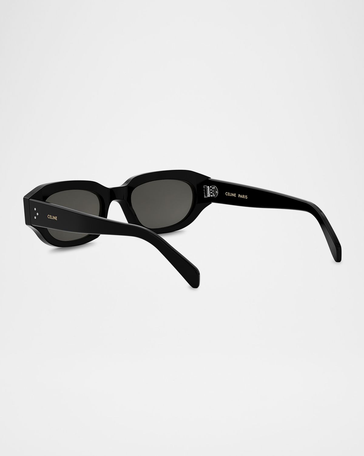 Celine Men 's 3 Dots Acetate Rectangle Sunglasses