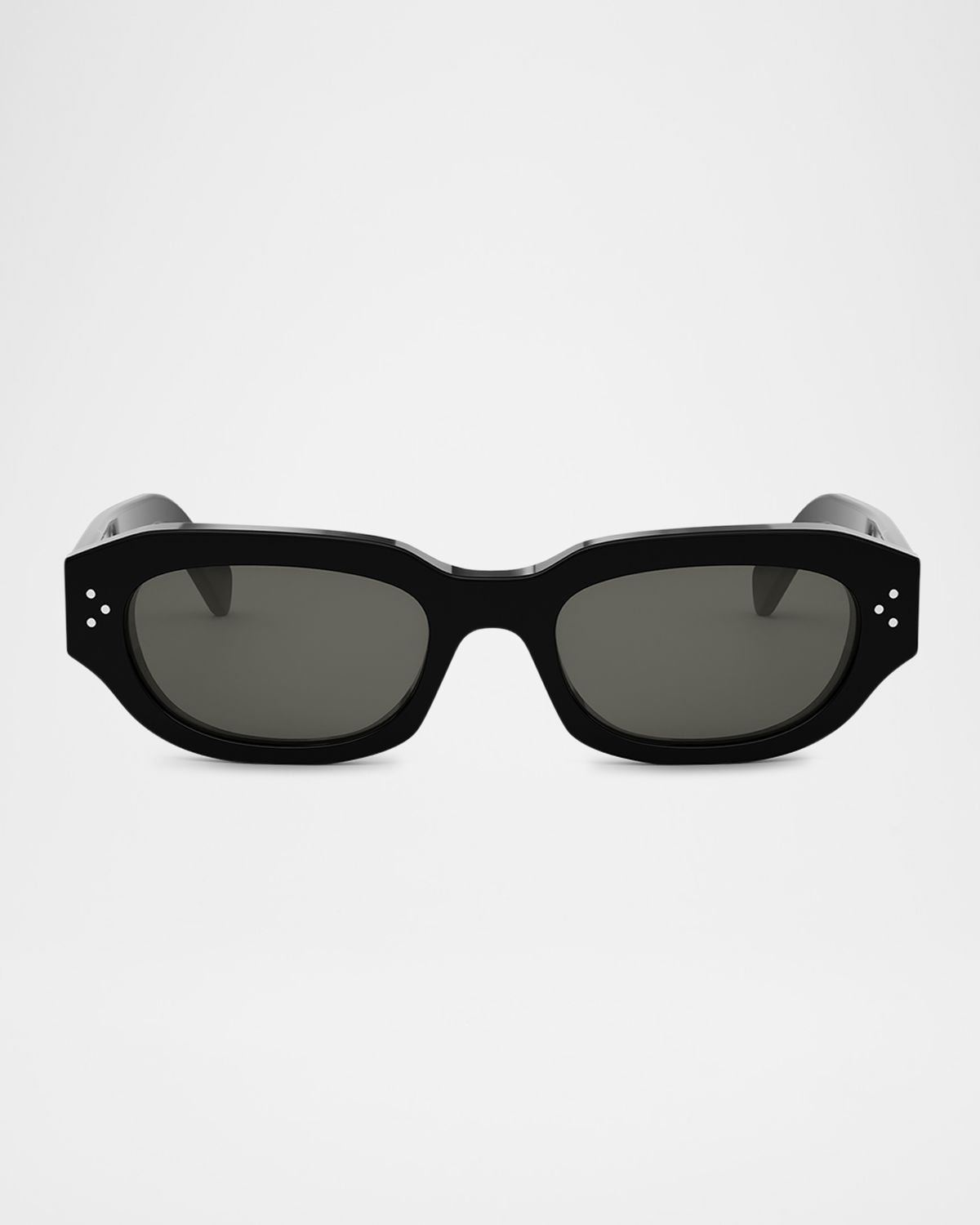 Celine Men 's 3 Dots Acetate Rectangle Sunglasses