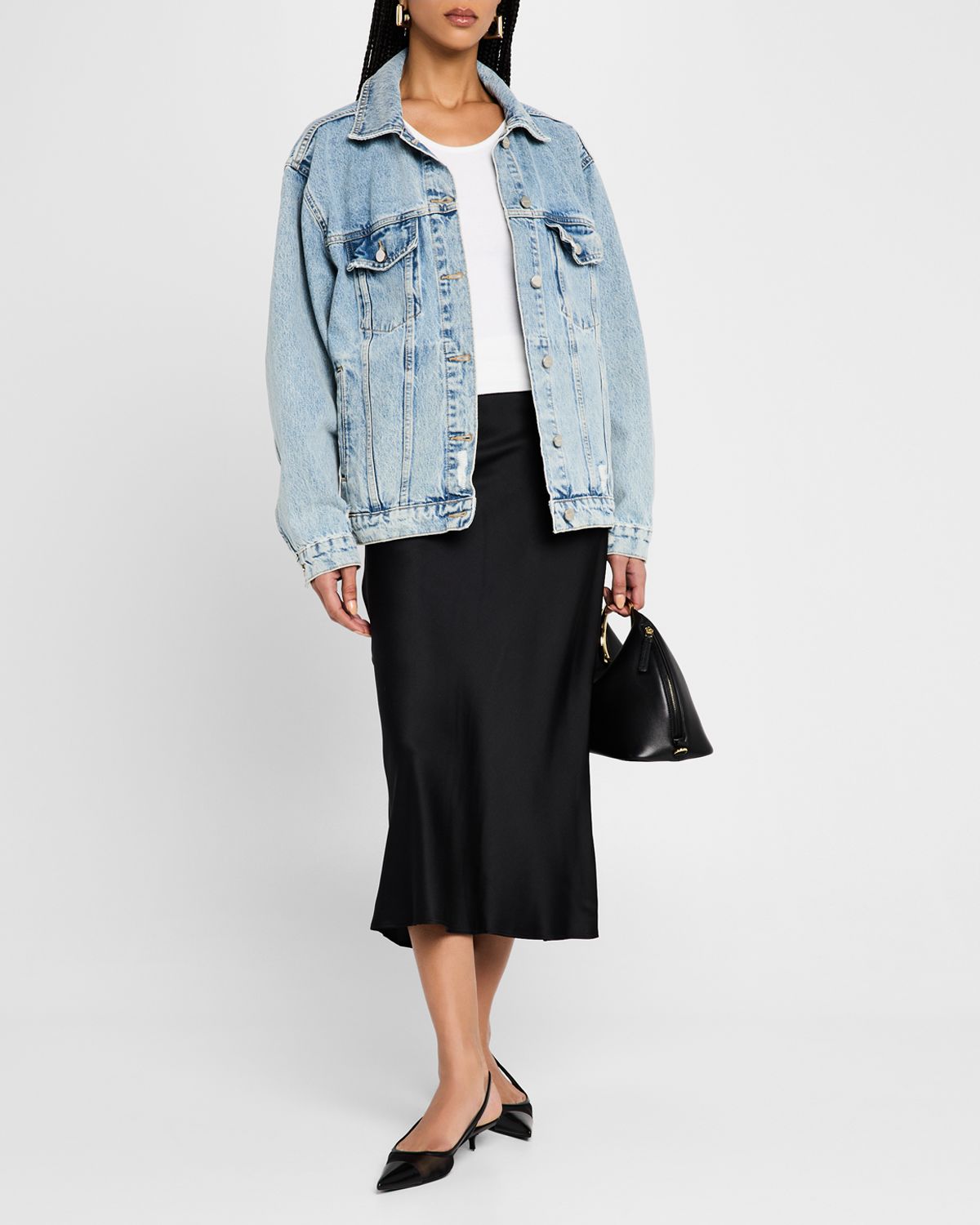 ANINE BING Rory Denim Trucker Jacket