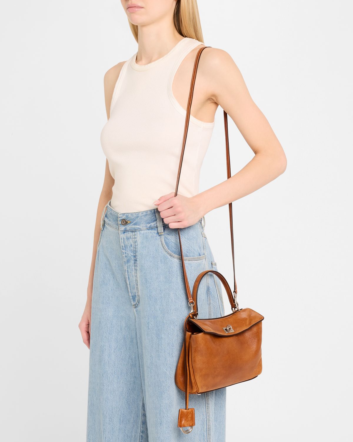 Balenciaga Rodeo Mini Leather Crossbody Bag