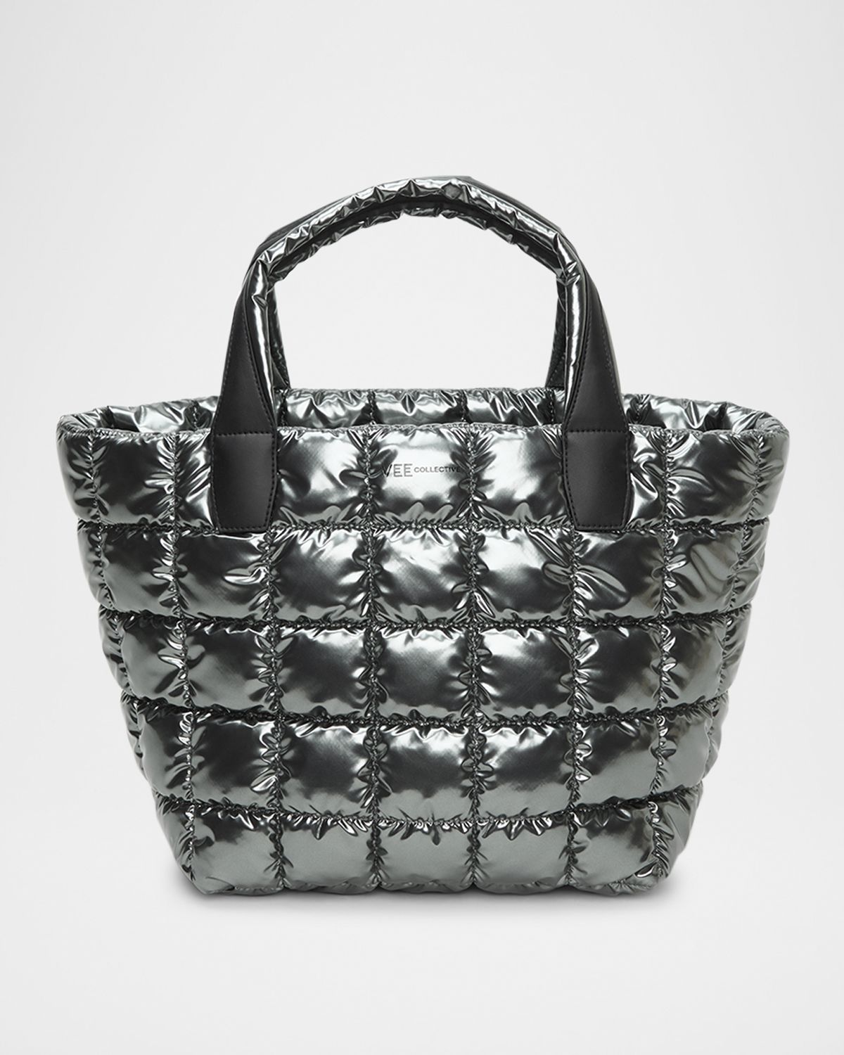 VeeCollective Porter Medium Quilted Nylon Tote Bag