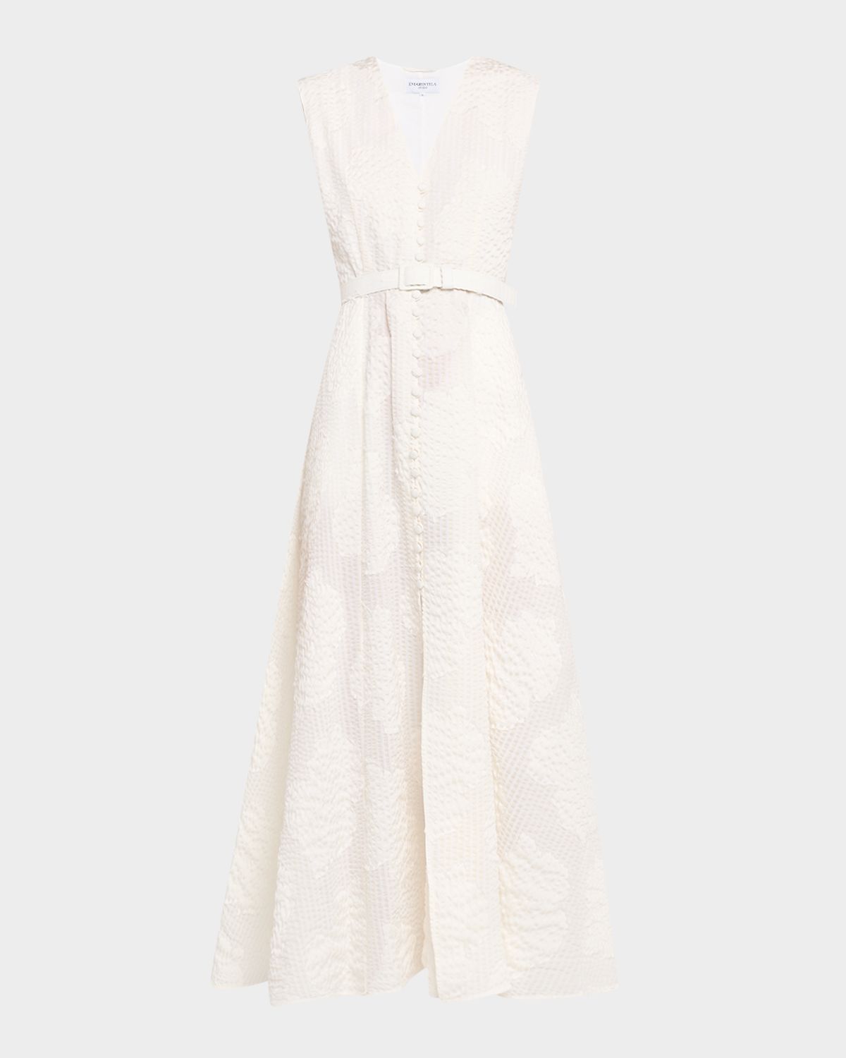 Evi Grintela Caroline Seersucker Fil Coupe Poplin Maxi Dress