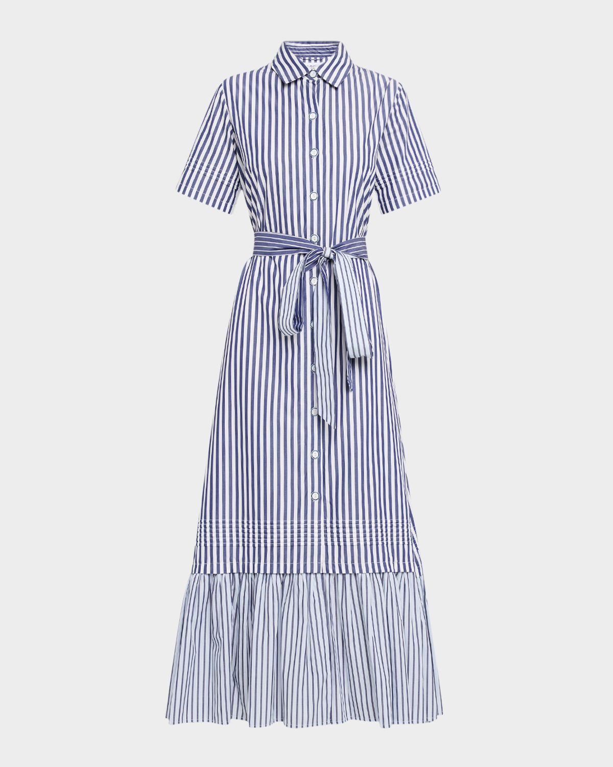 Evi Grintela Melanie Flounce Striped Cotton Midi Shirtdress | Thumbnail 6 Evi Grintela Melanie Flounce Striped Cotton Midi Shirtdress | Thumbnail 6