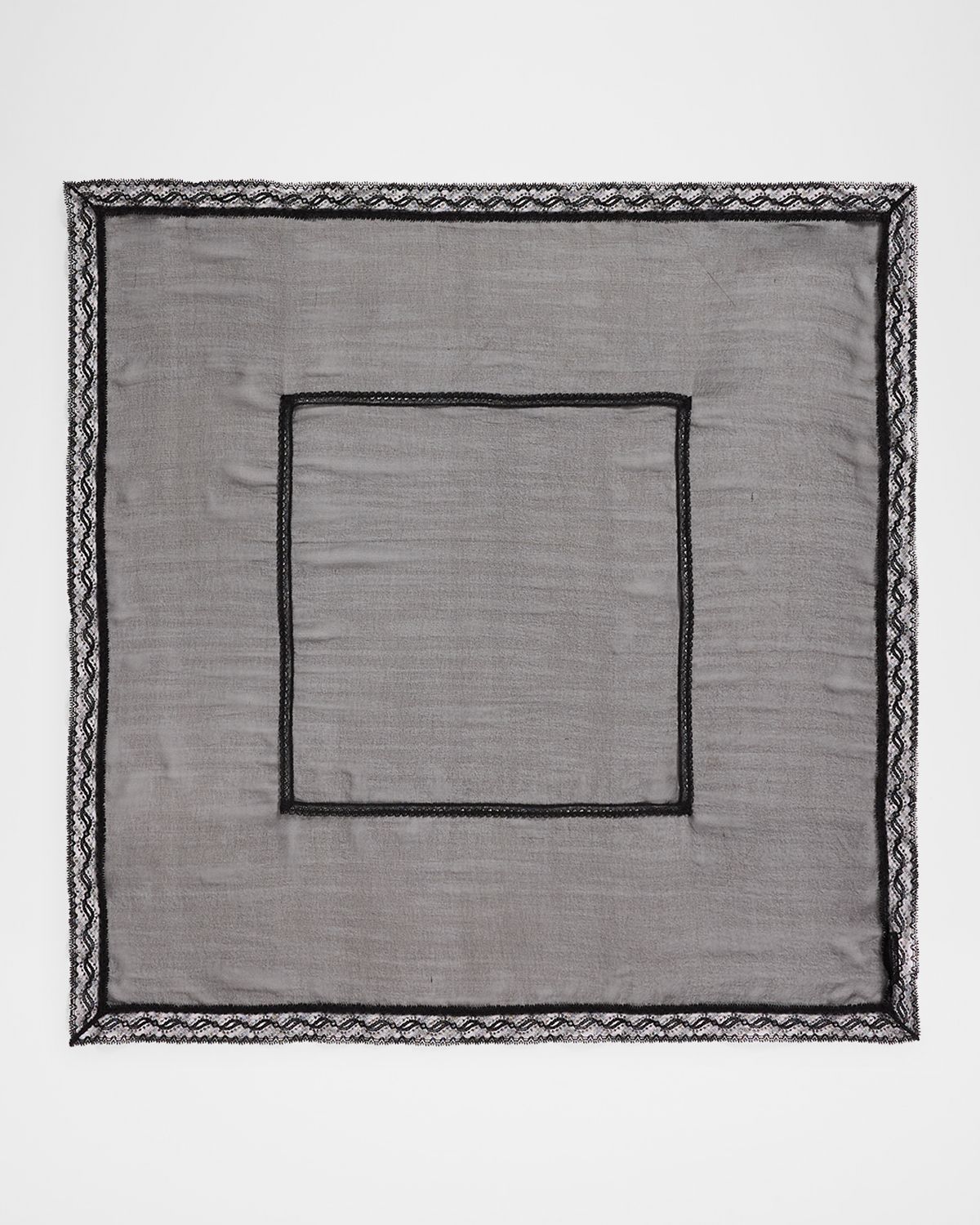 Dolce & Gabbana Lace Band Chiffon Scarf