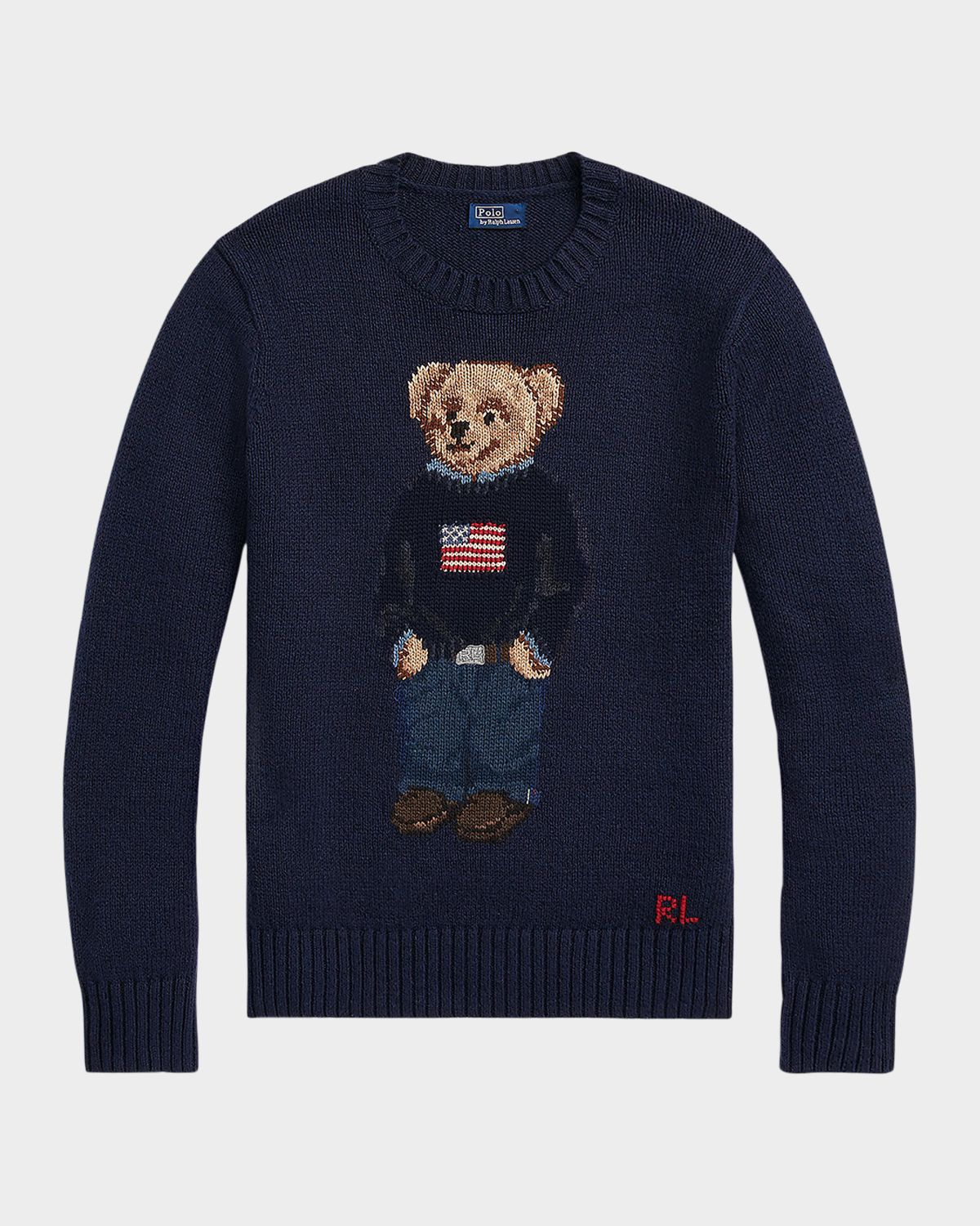 Polo Ralph Lauren Polo Bear Cotton-Linen Crewneck Sweater