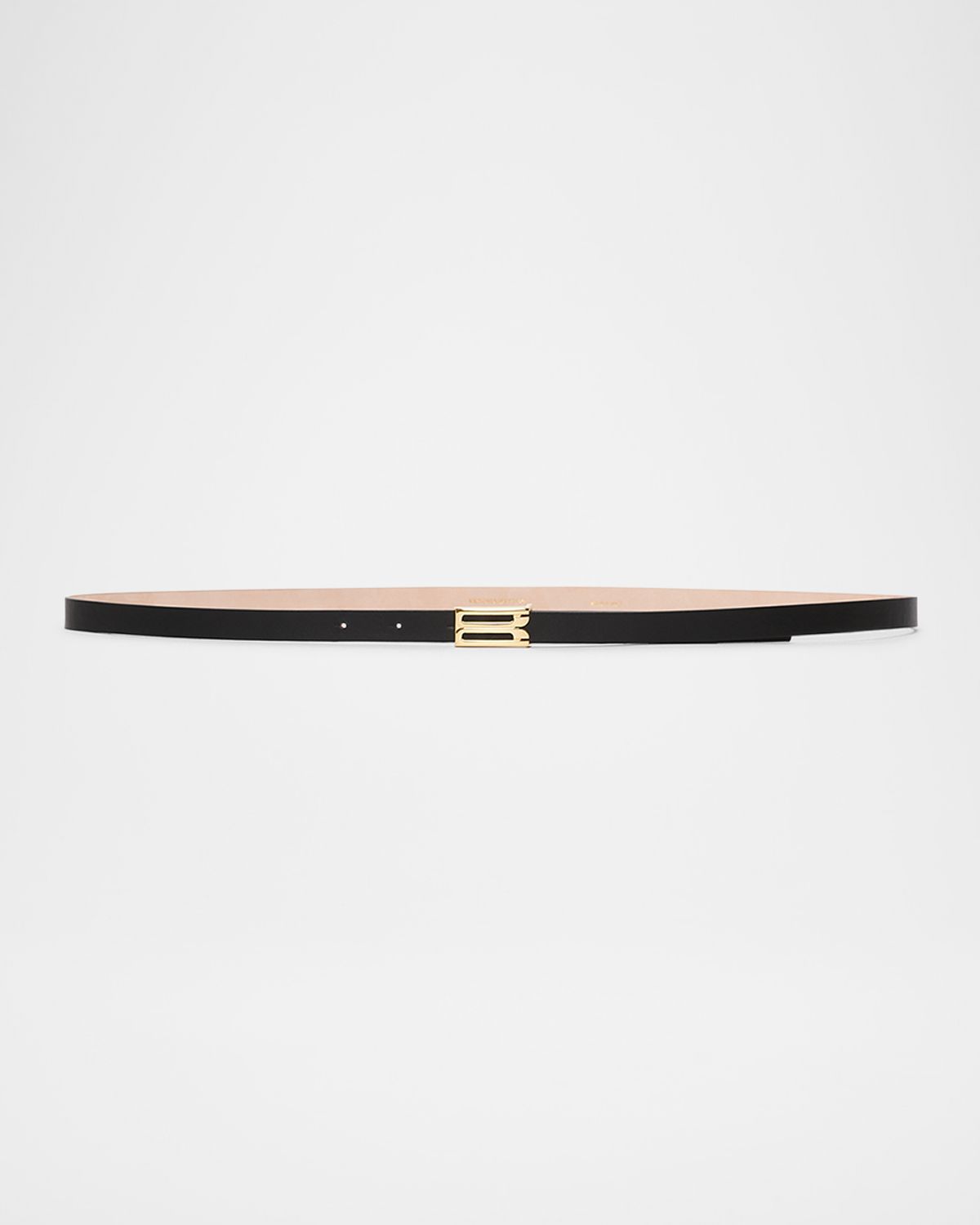 Victoria Beckham Frame B-Logo Micro Leather Belt