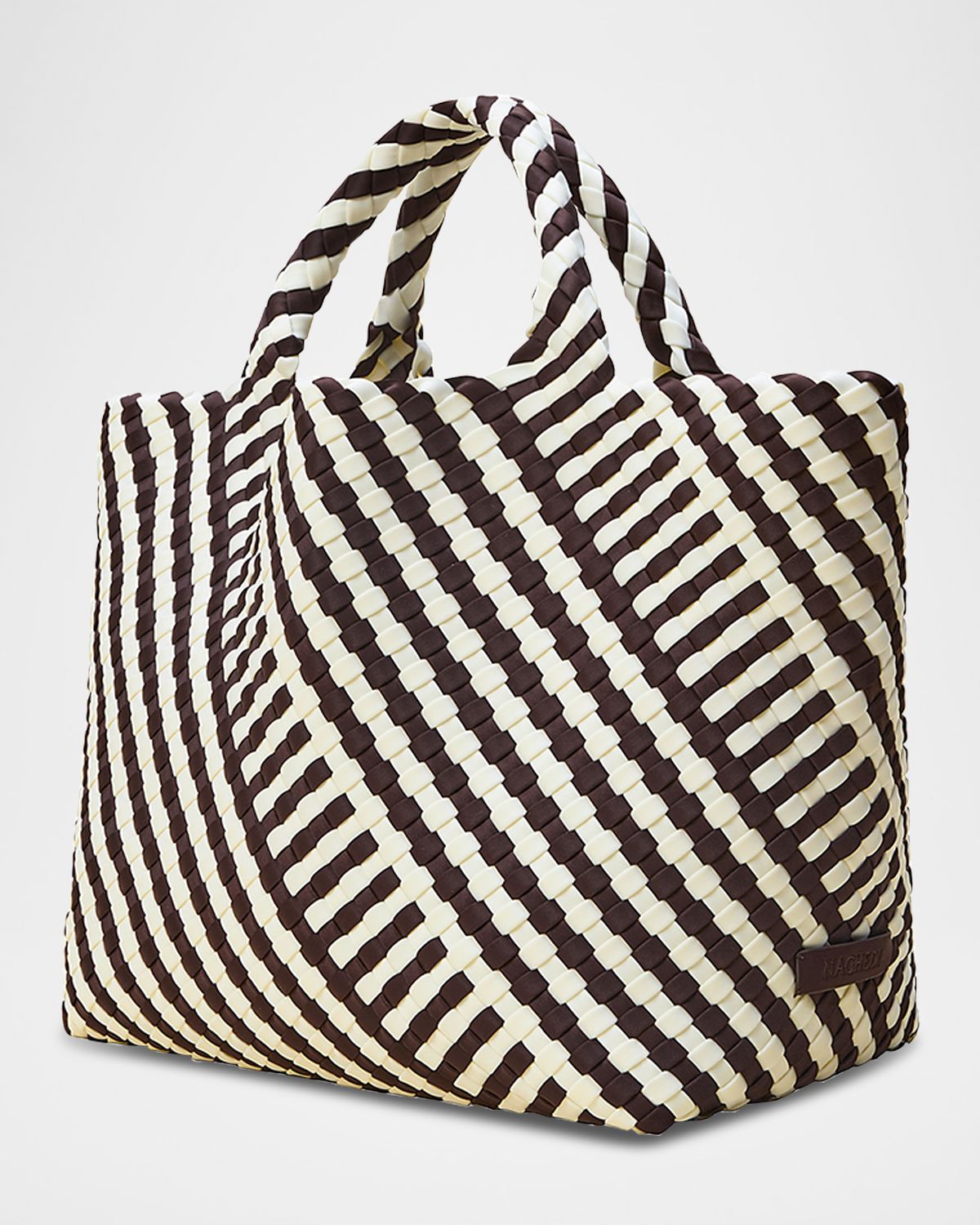 NAGHEDI St. Barths Medium Geo Woven Tote Bag