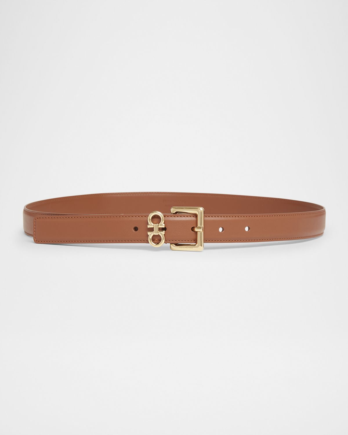 Ferragamo Gancini Calfskin Leather Belt