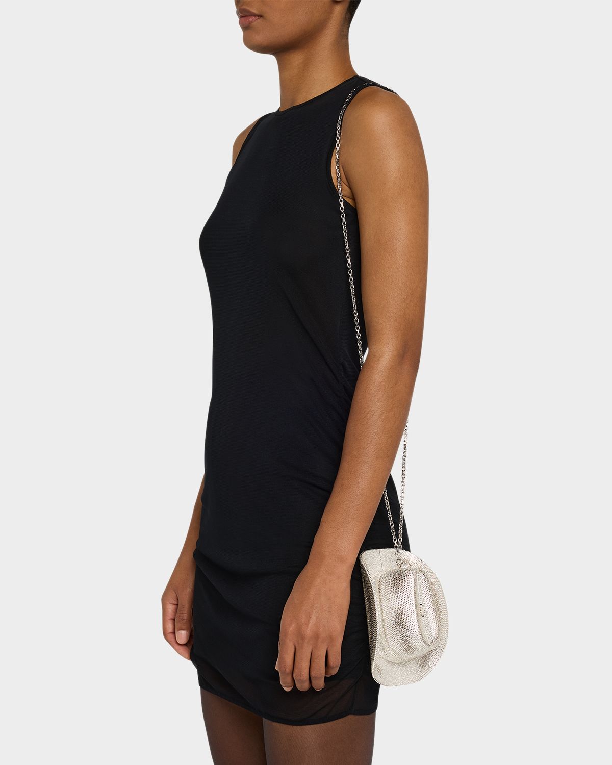 Judith Leiber Couture Crystal Cowboy Hat Clutch Bag