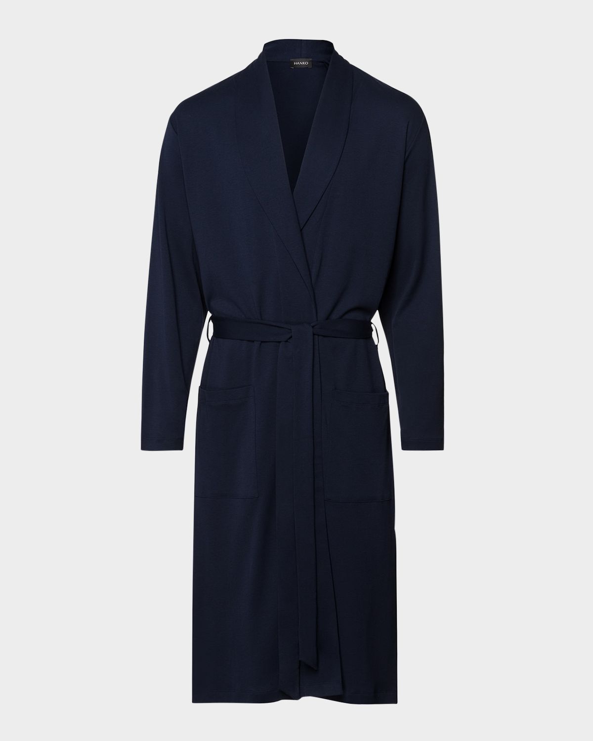 Hanro Men 's Night Day Interlock Cotton Robe | Thumbnail 5