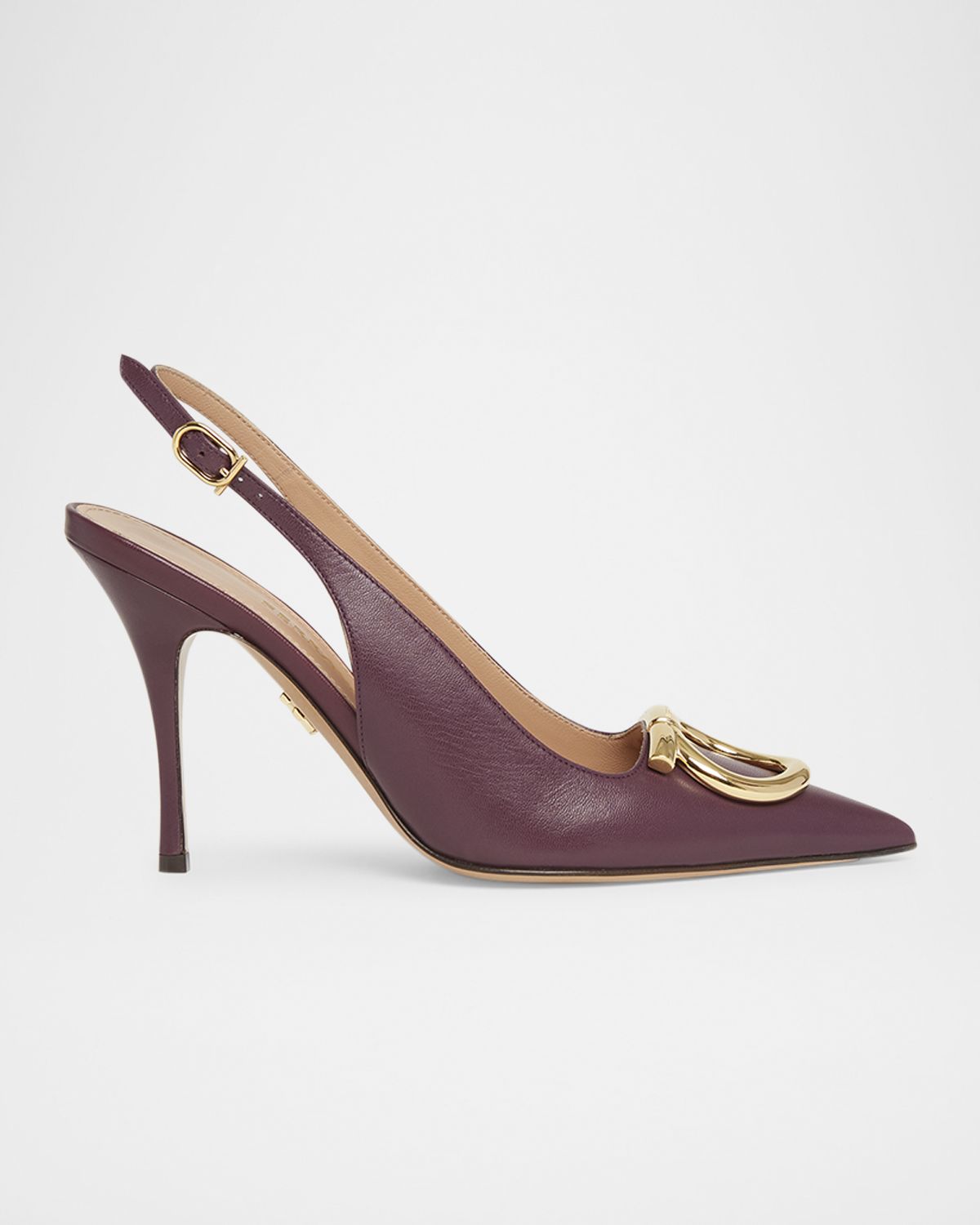 Ferragamo Sara 5mm Gancini Slingback Pumps