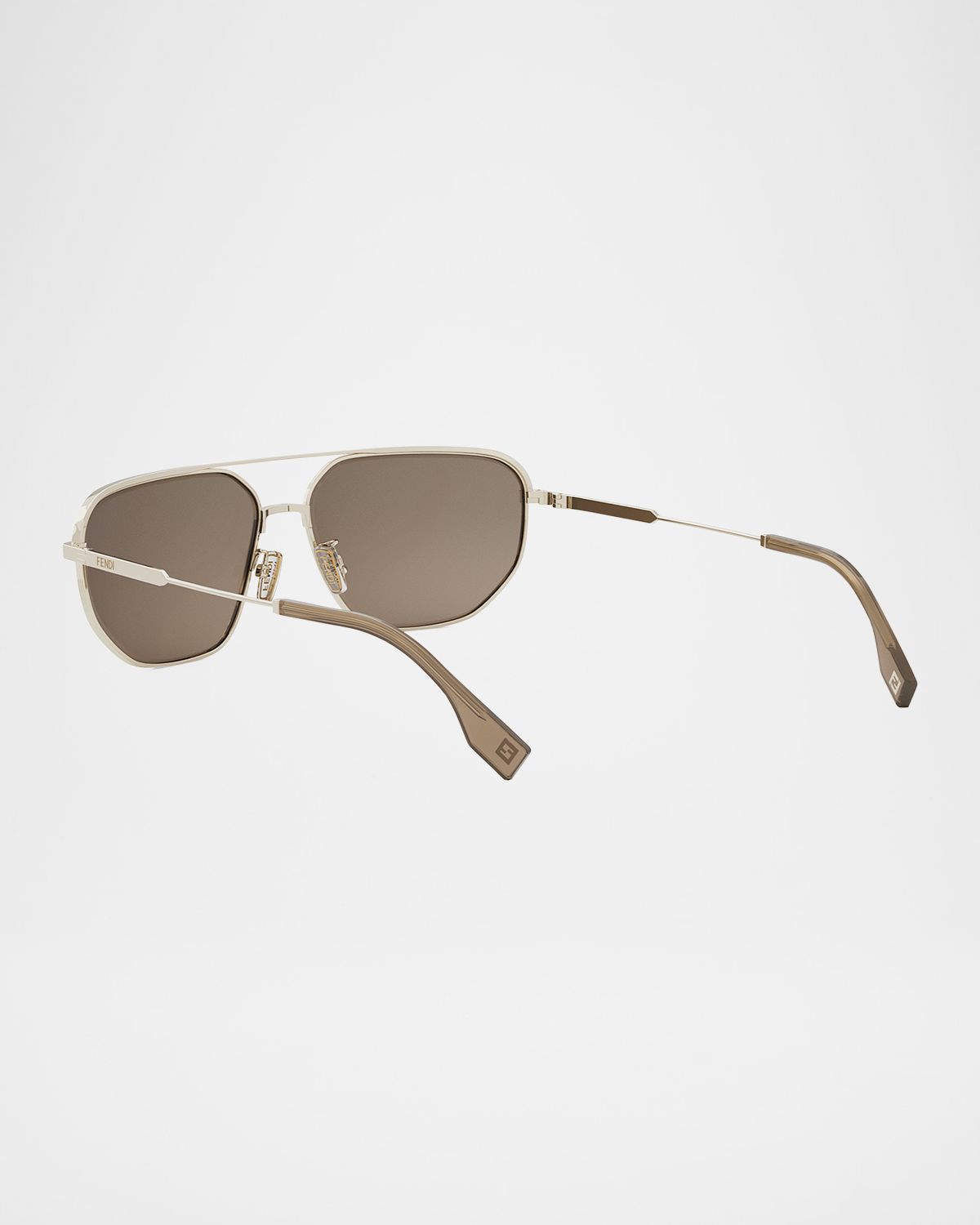 Fendi Men 's  Travel Metal Rectangle Sunglasses
