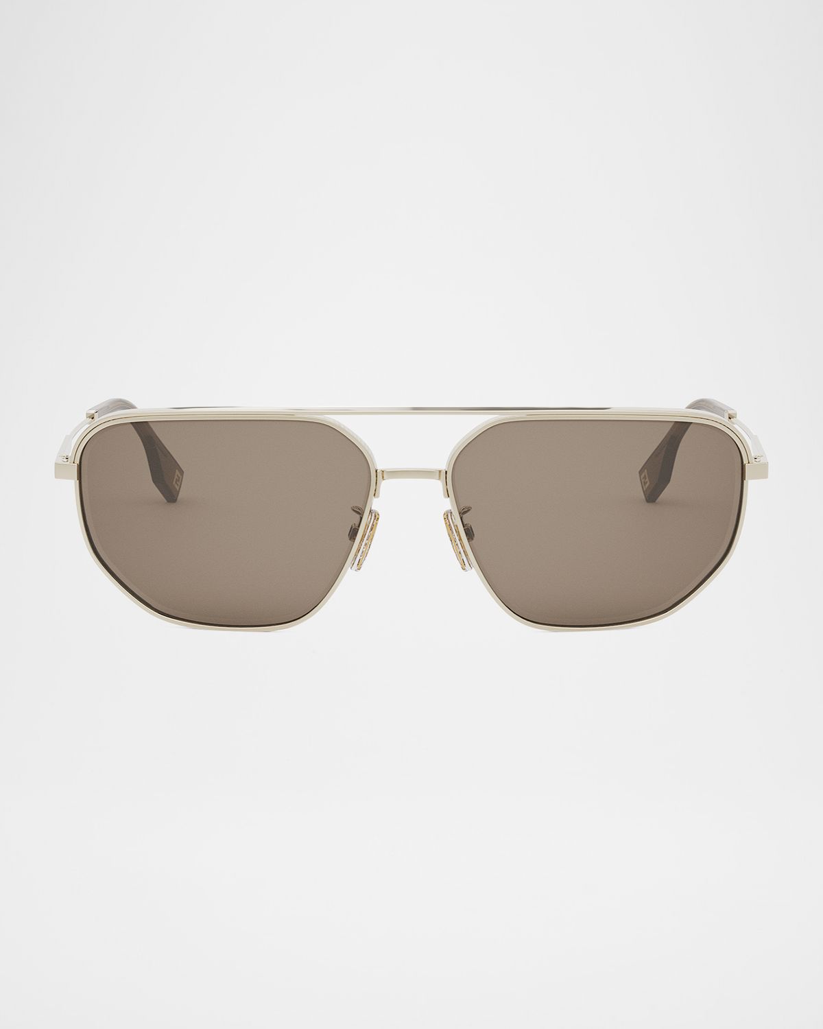 Fendi Men 's Travel Metal Rectangle Sunglasses