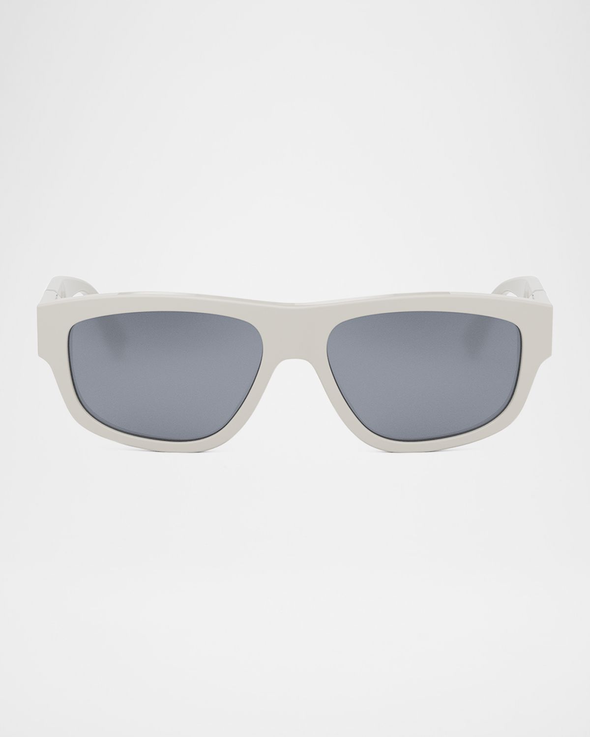 Fendi Men 's Diagonal Acetate Rectangle Sunglasses