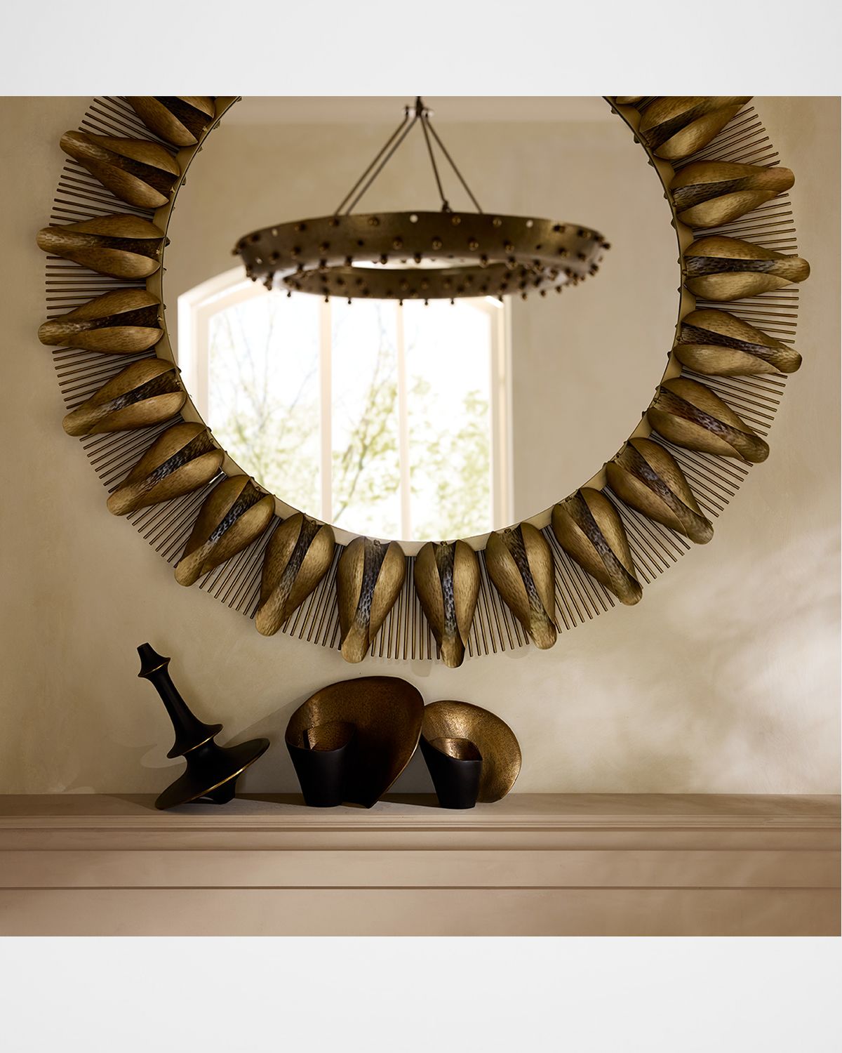 Arteriors Goldie Wall Mirror, 50" Round | Thumbnail 6