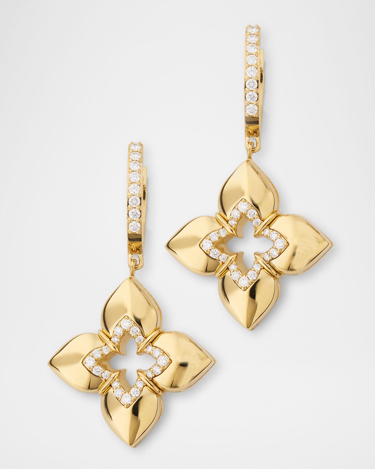 Roberto Coin 18K Yellow Gold Diamond Venetian Princess Earrings